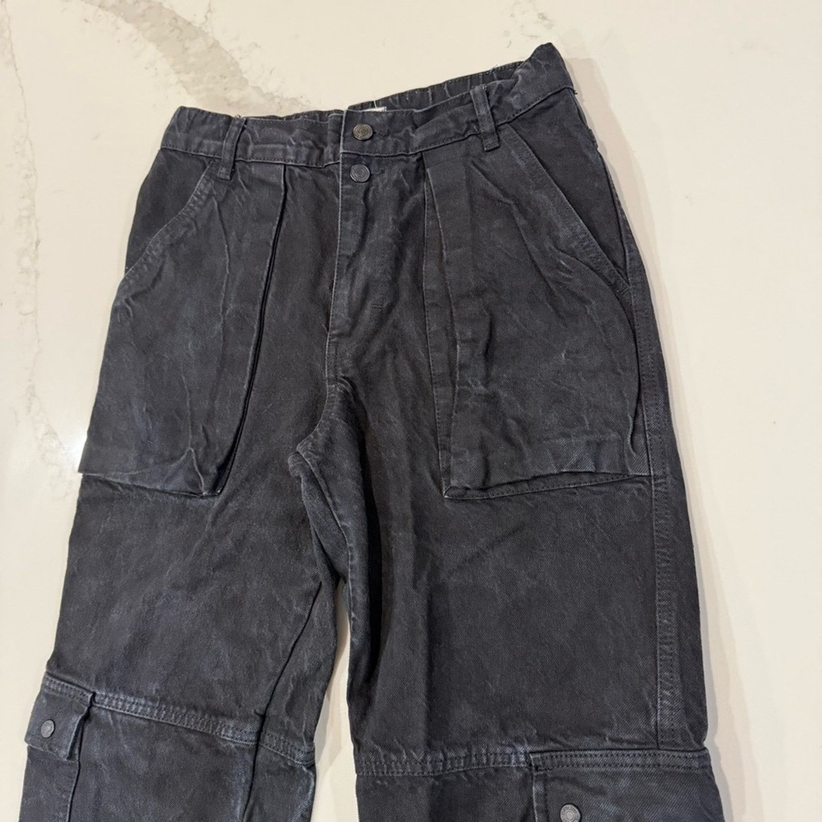 Free People We The Free Free People Marx Slouchy Cargo Jeans Womens 25 Size 25" / US 0 / IT 36 - 4 Thumbnail