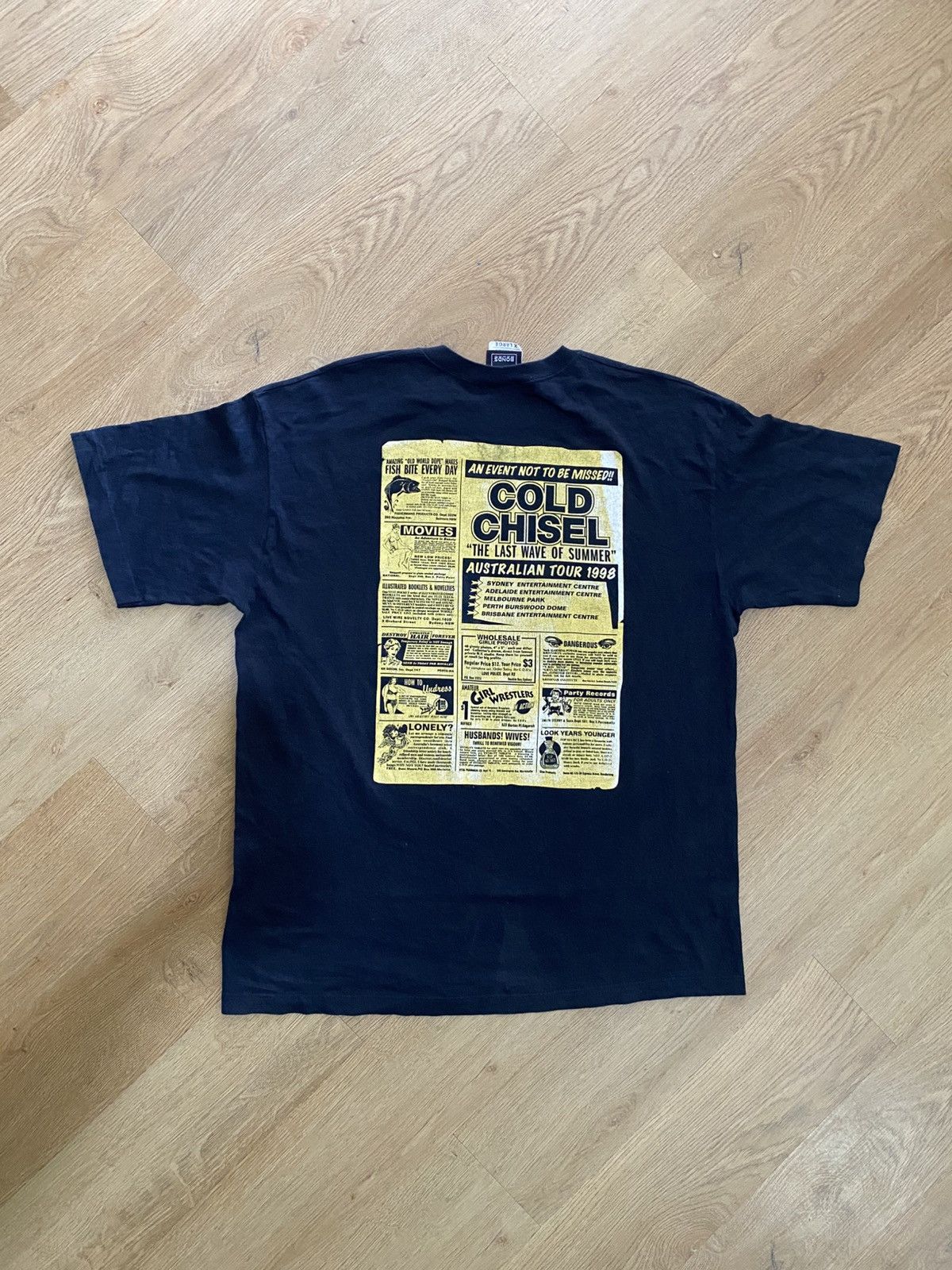 Band Tees Vintage 90s 💥 Band Australia Musician COLD CHISEL Size US XL / EU 56 / 4 - 2 Thumbnail