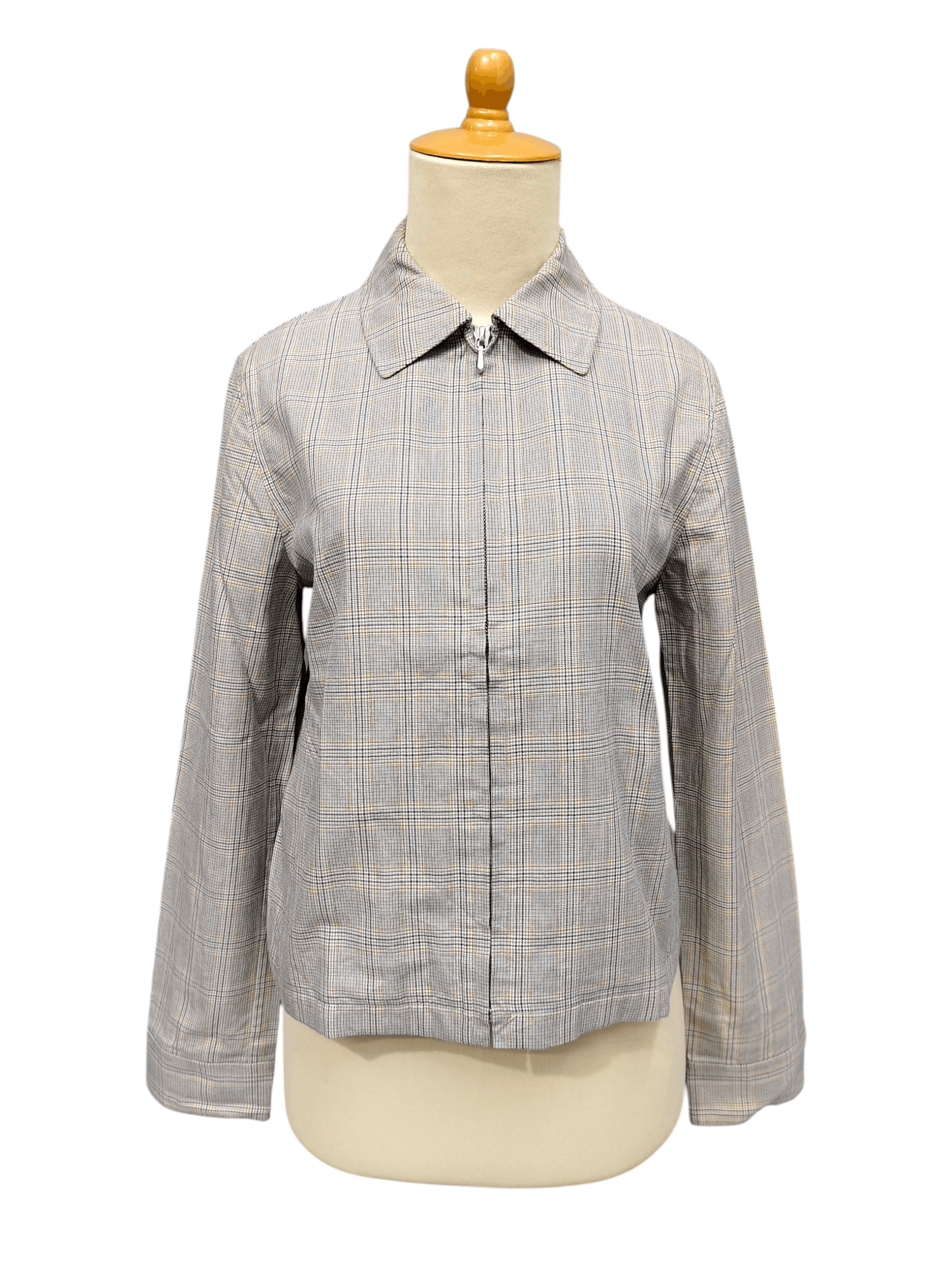 Margaret Howell 90s Margaret Howell- British Minimal Tailored Check Jacket Size M / US 6-8 / IT 42-44 - 1 Thumbnail
