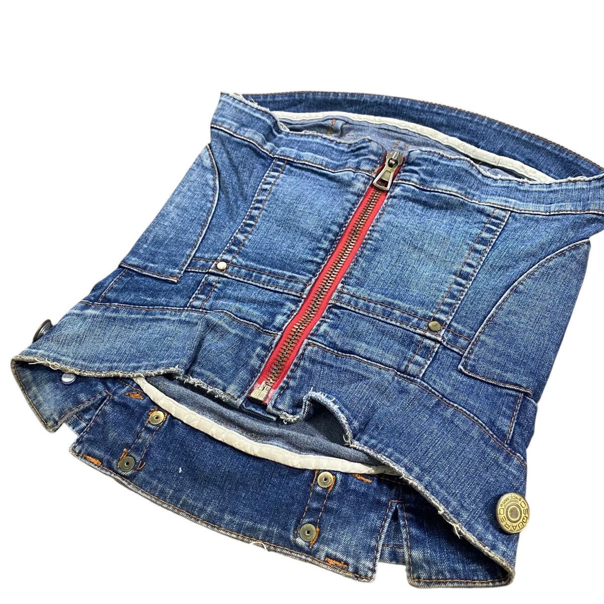 Dsquared2 Dsquared2 Denim Strapless Bustier Corset Style Strapless Size S / US 4 / IT 40 - 2 Thumbnail