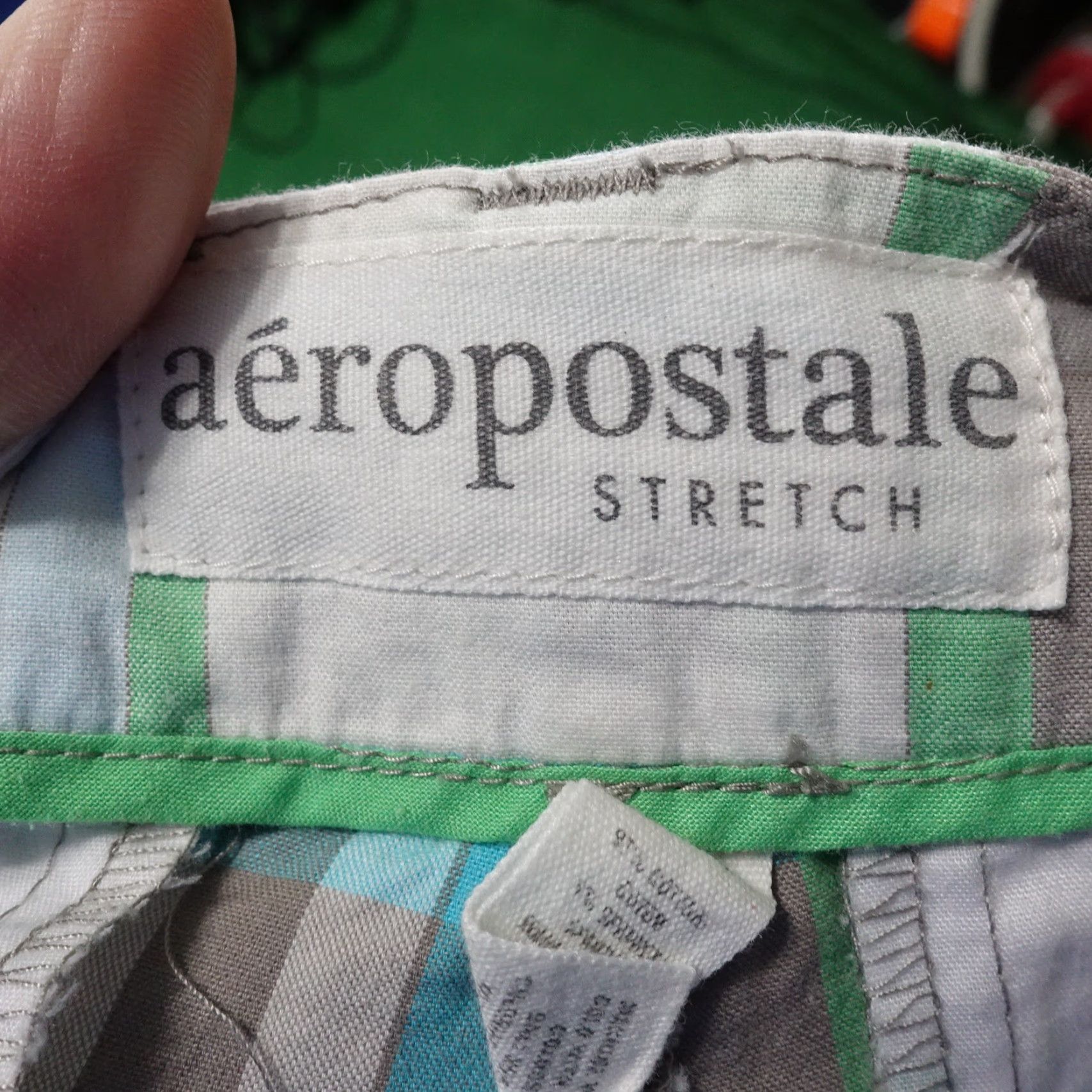 Aeropostale Vintage AeroPOSTALE Women's Cotton Blend Plaid Flat Front Chino Shorts Size 4 Casual Summer Size 27" / US 4 / IT 40 - 7 Thumbnail