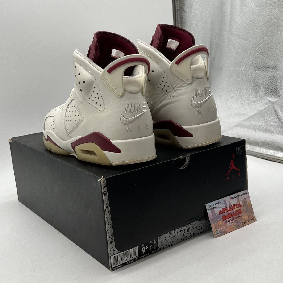 Jordan Brand Air Jordan 6 maroon Size US 9.5 / EU 42-43 - 4 Thumbnail