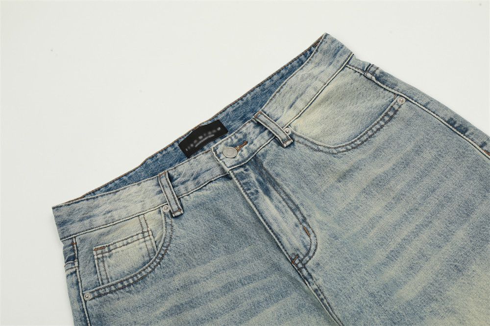 Jean Men's punk vintage distressed washed jeans Size US 32 / EU 48 - 3 Thumbnail