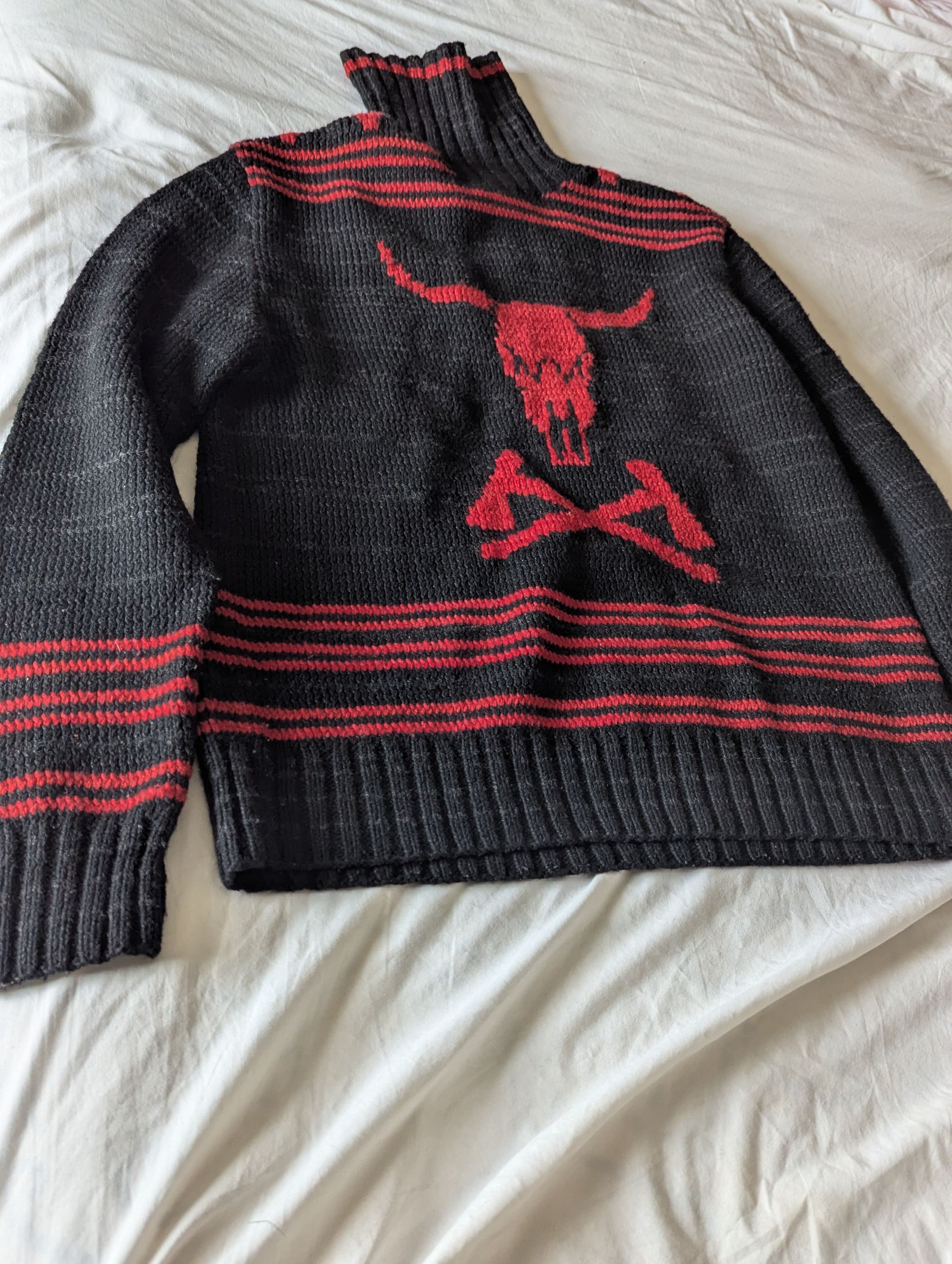 Polo Ralph Lauren VINTAGE TURTLE NECK made of Wool,Silk,Linen Size US L / EU 52-54 / 3 - 1 Thumbnail