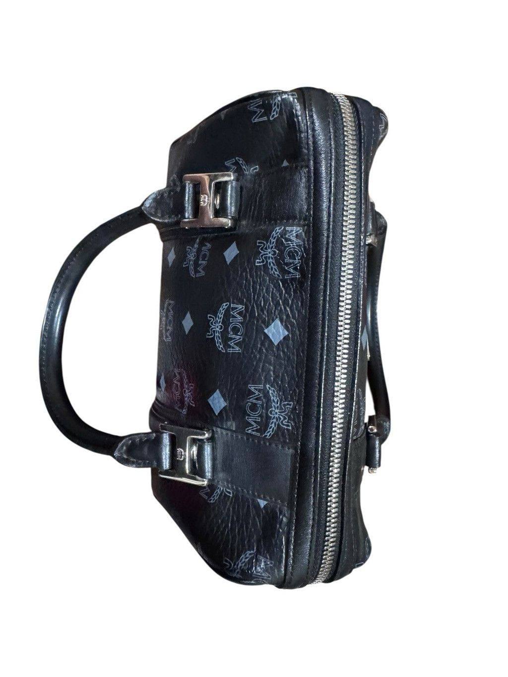 MCM MCM Visetos Black Boston Satchel Size ONE SIZE - 7 Thumbnail