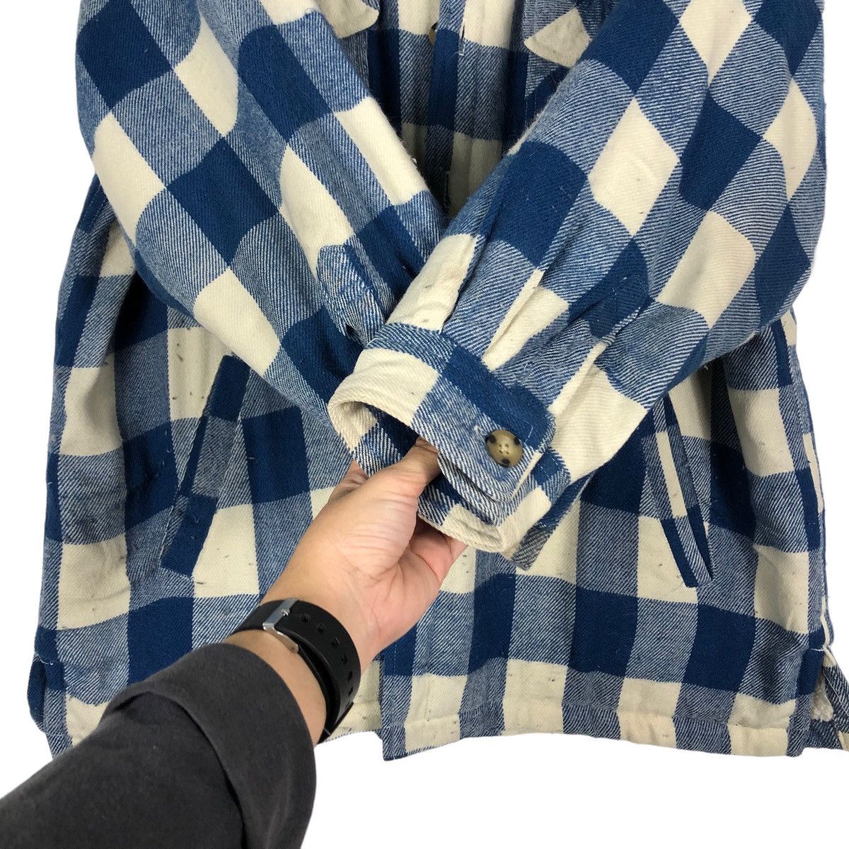 Flannel 🔥Vintage Work Flannel Jacket Uniqlo Issey Miyake Tartan Size US L / EU 52-54 / 3 - 15 Thumbnail