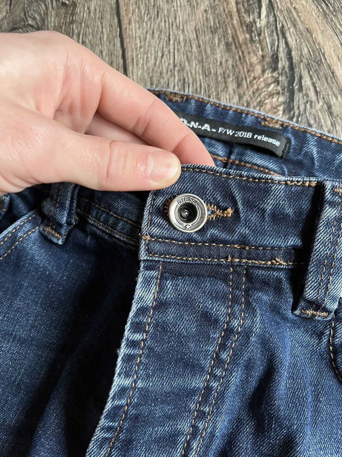 DNA × Diesel Diesel D.N.A F/W 2018 Slim Fit Denim Jeans Made in Italy Size US 32 / EU 48 - 6 Thumbnail