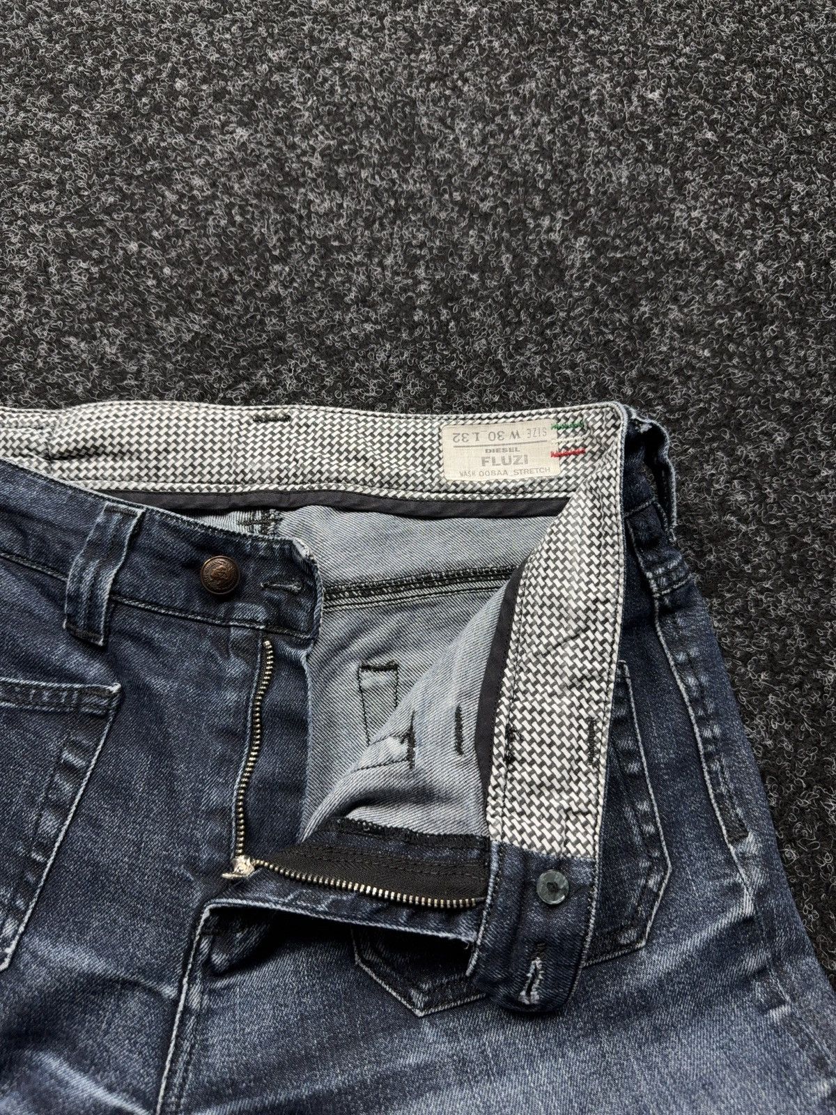 Diesel Retro 00s Diesel Fluzi Y2K Vntg Stretch Bootcut Flared Jeans Size 30" / US 8 / IT 44 - 10 Thumbnail