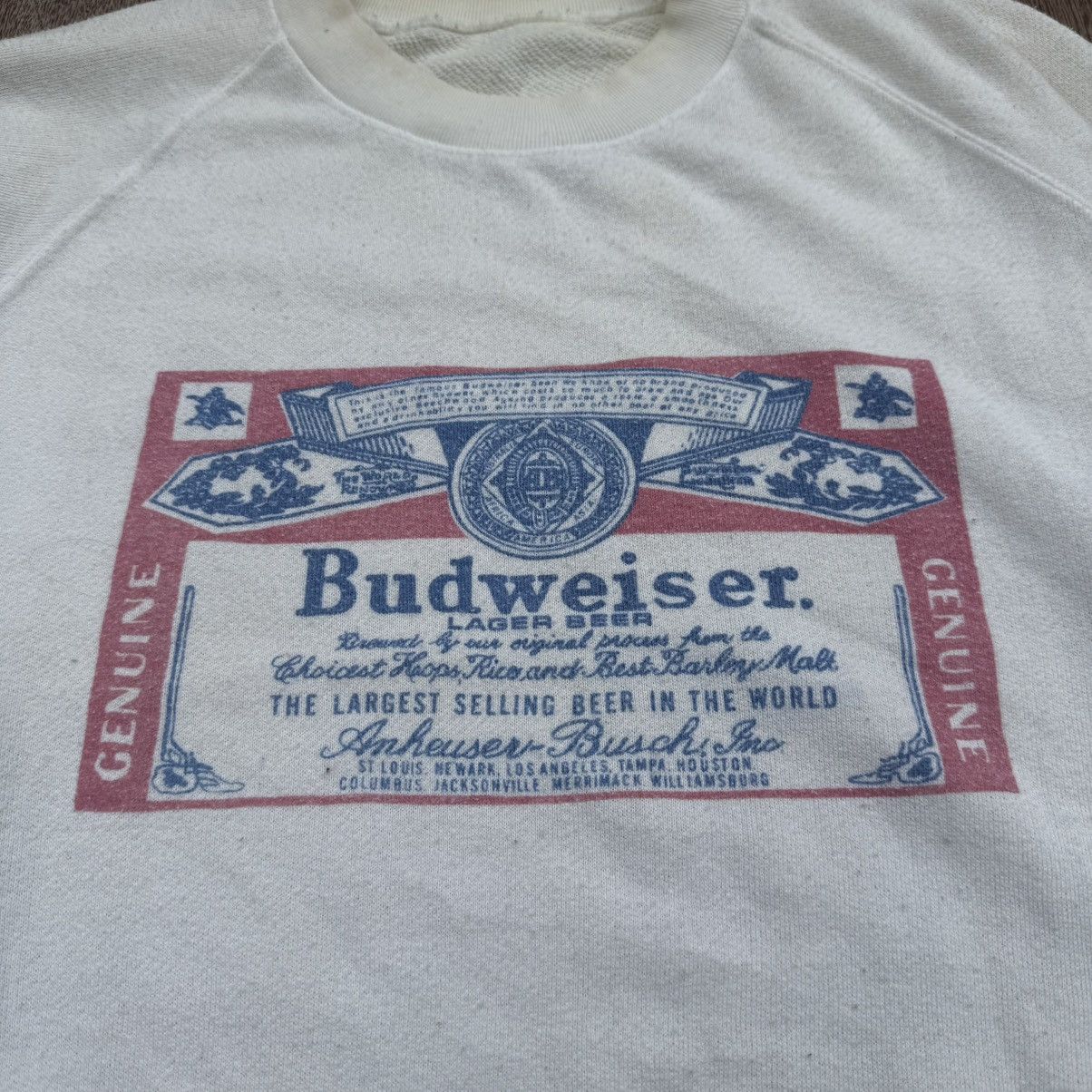 Budweiser × Vintage 80s Budweiser Sweatshirt Size US M / EU 48-50 / 2 - 4 Thumbnail