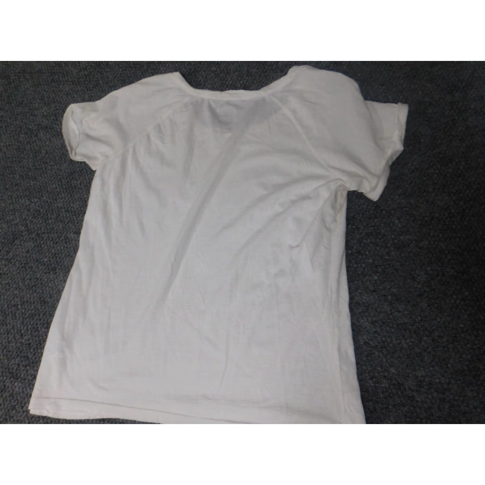 Izod IZOD Womens Blouse Large White Stretch Pullover Top Casual Shirt Cap Sleeve Front Ruffle Classic Regular Size L / US 10 / IT 46 - 7 Thumbnail
