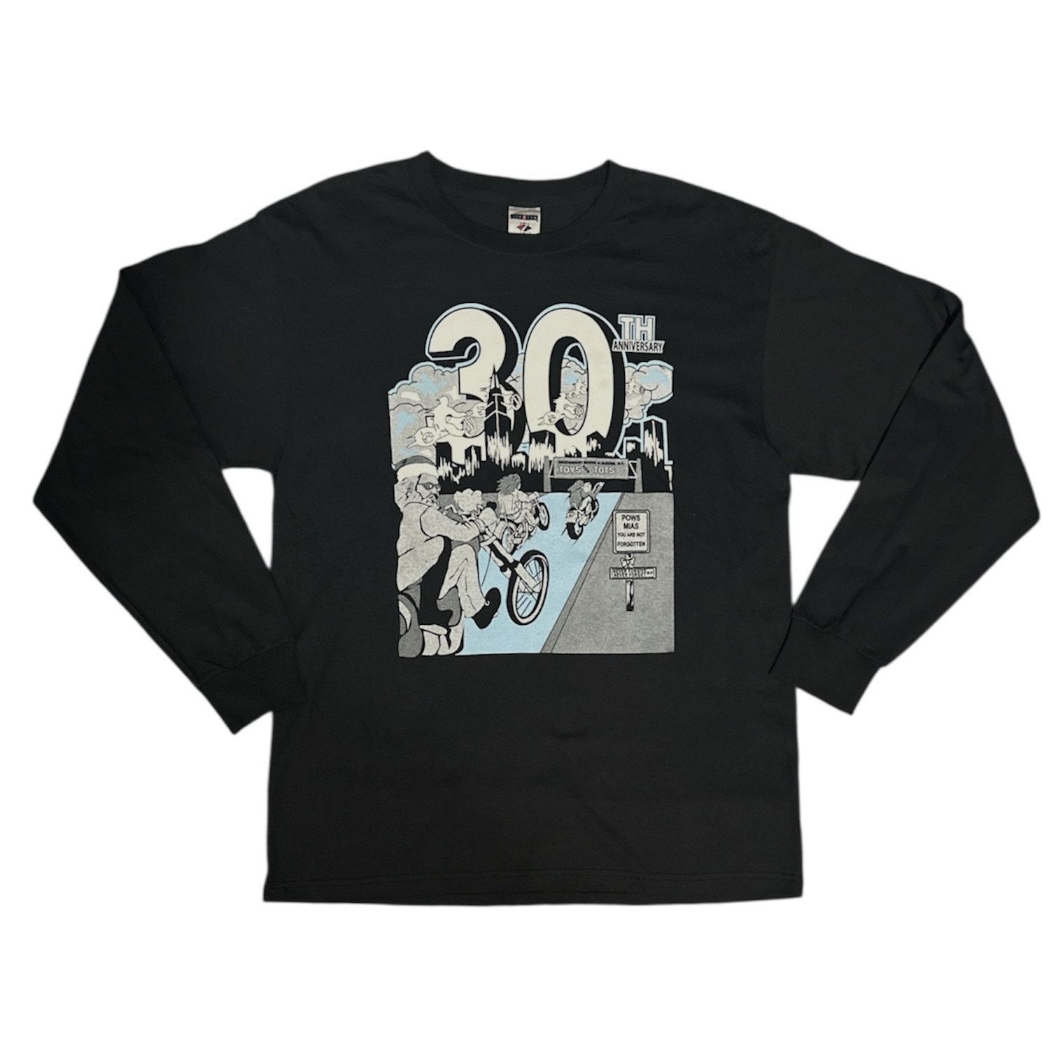 Jerzees Vintage 2010 Toys For Tots 30th Anniversary Long Sleeve Tee Size US L / EU 52-54 / 3 - 1 Thumbnail