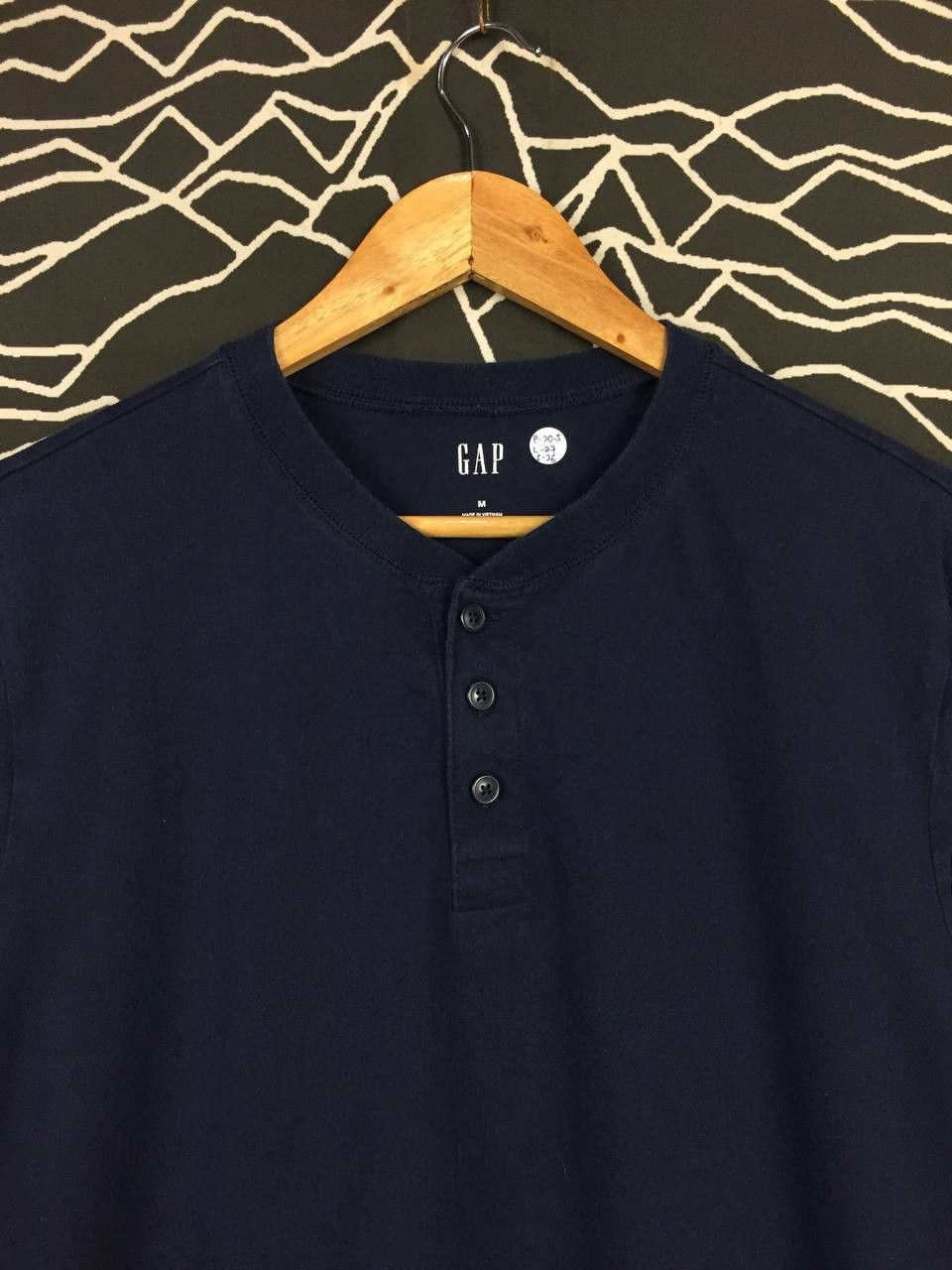 Gap × Vintage GAP Plain Casual Essential Hanley Neck Longsleeve Tee Size US M / EU 48-50 / 2 - 3 Thumbnail