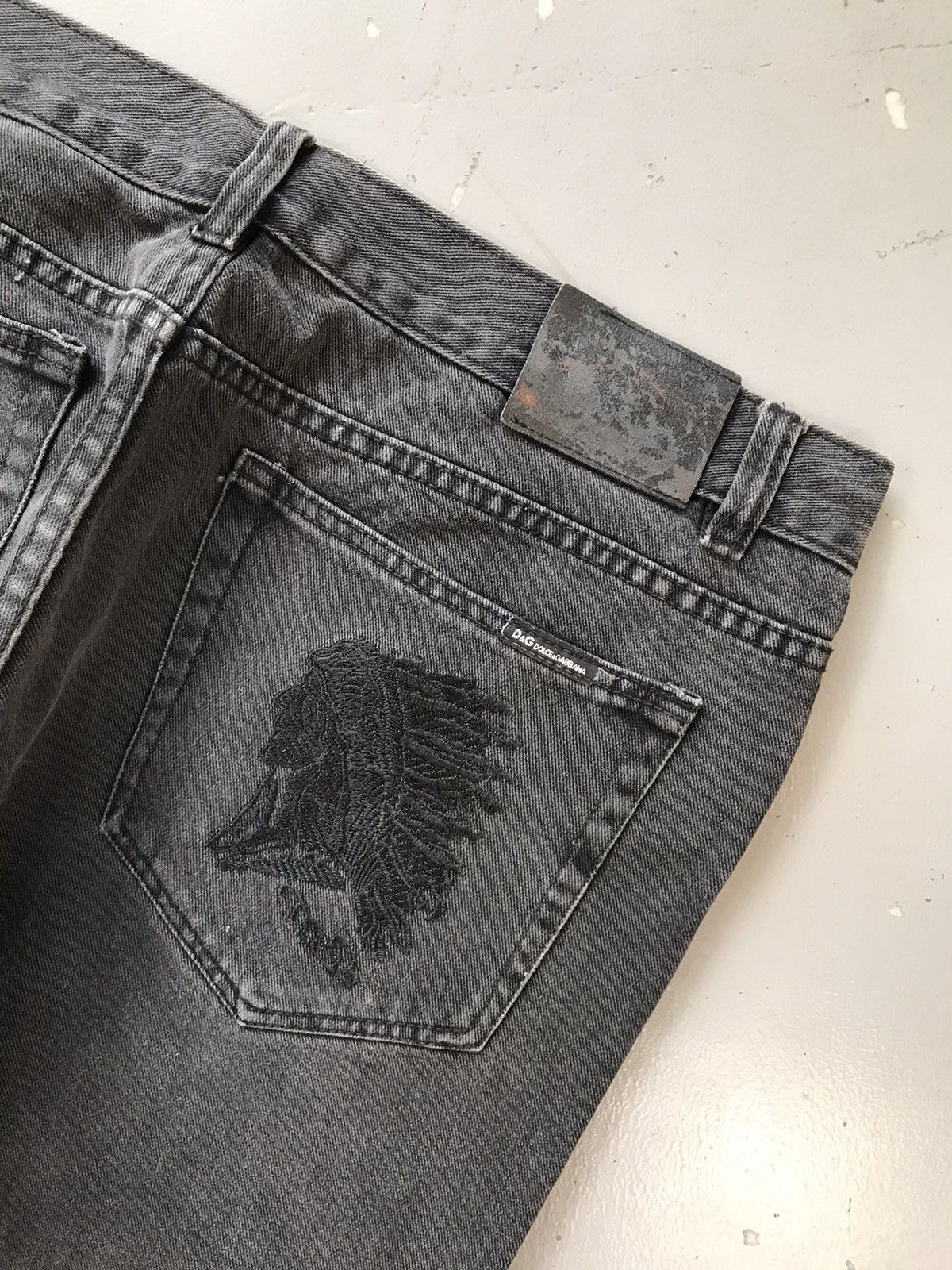 Vintage Vintage D&G embroidered baggy denim Size US 38 / EU 54 - 11 Thumbnail