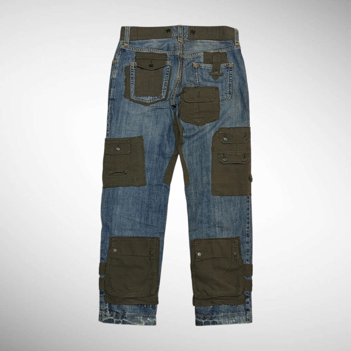 Dolce & Gabbana Dolce and Gabbana 2005AW Hybrid Multi Pocket Cargo Denim Size US 34 / EU 50 - 2 Thumbnail