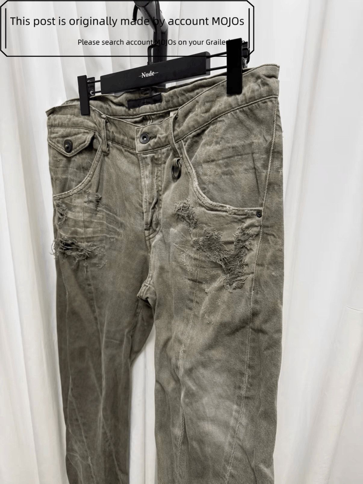 Julius Sz 3 Julius 7 10SS Mud Distressed Denim mojos71213 Size US 32 / EU 48 - 4 Thumbnail