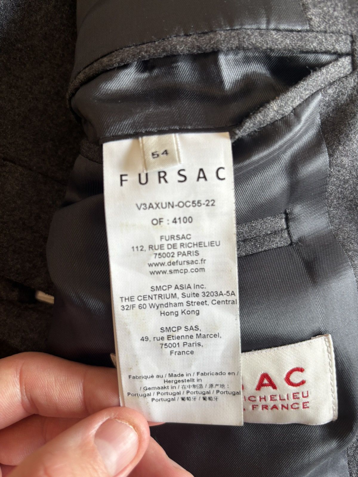 De Fursac Grey flannel suit - De Fursac Size 44R - 5 Thumbnail