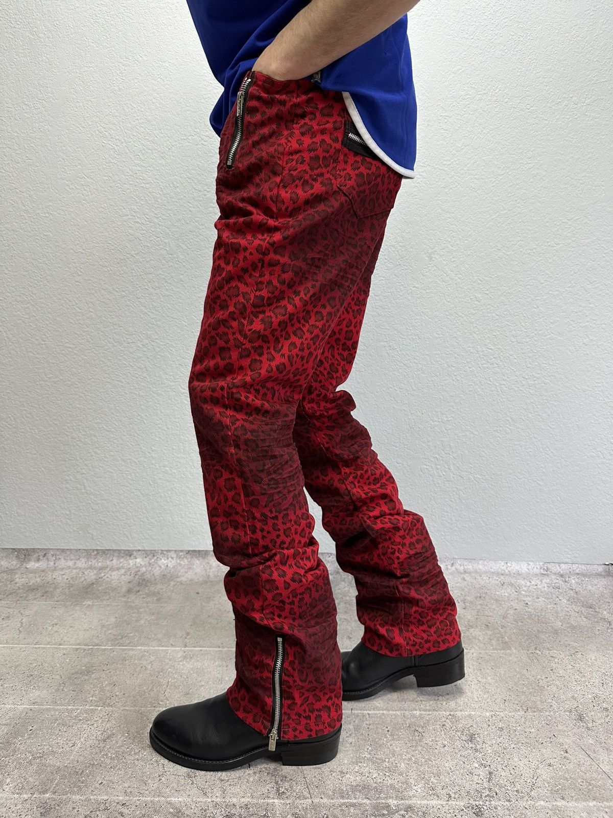 Tripp NYC Vintage Queen Of Darkness Leopard Pants Tripp Style Zip Size US 32 / EU 48 - 2 Thumbnail