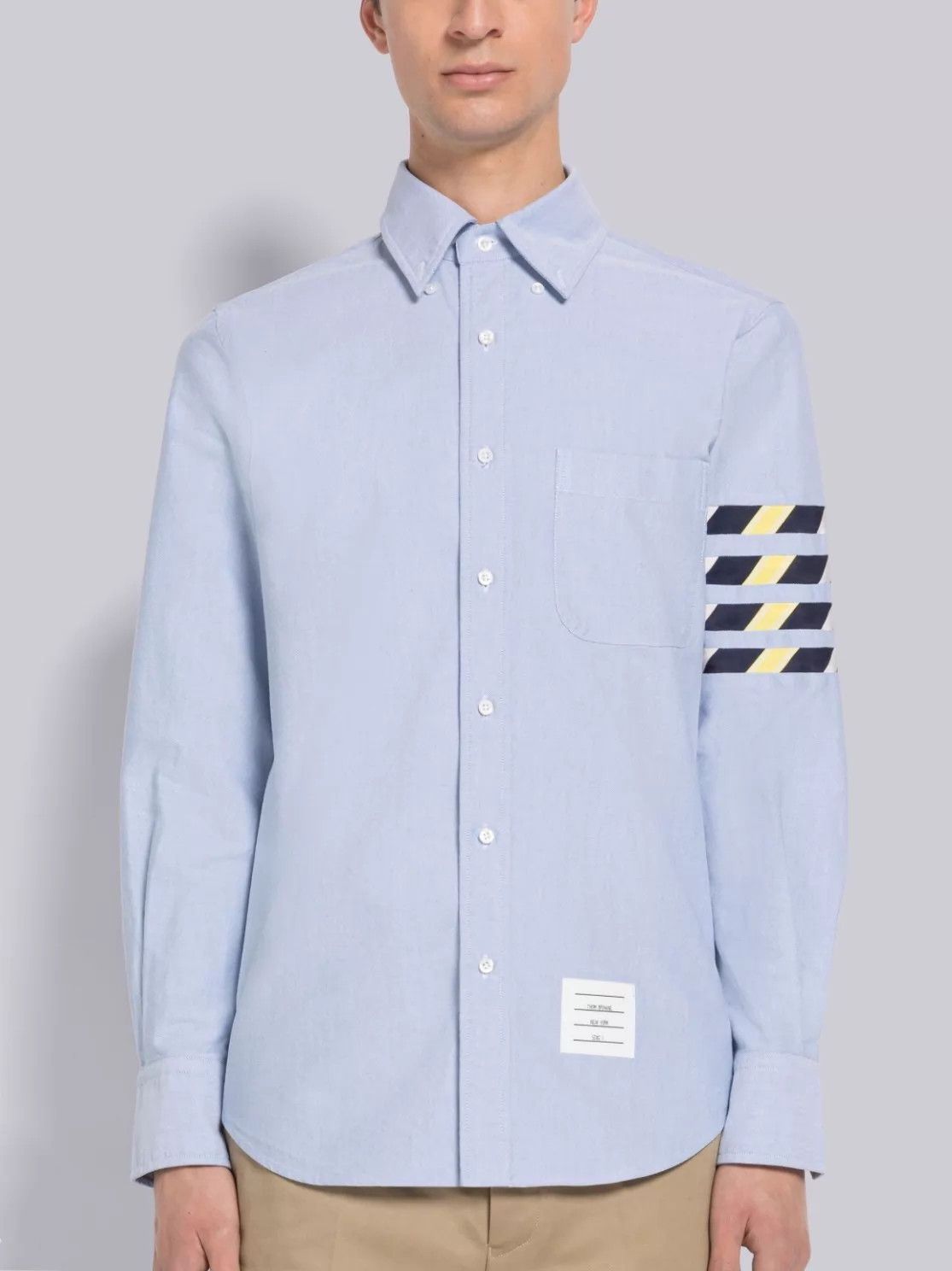Thom Browne Thom Browne Men's Classic 4-Bar Oxford Shirt Blue Sz 2 Size US M / EU 48-50 / 2 - 7 Thumbnail