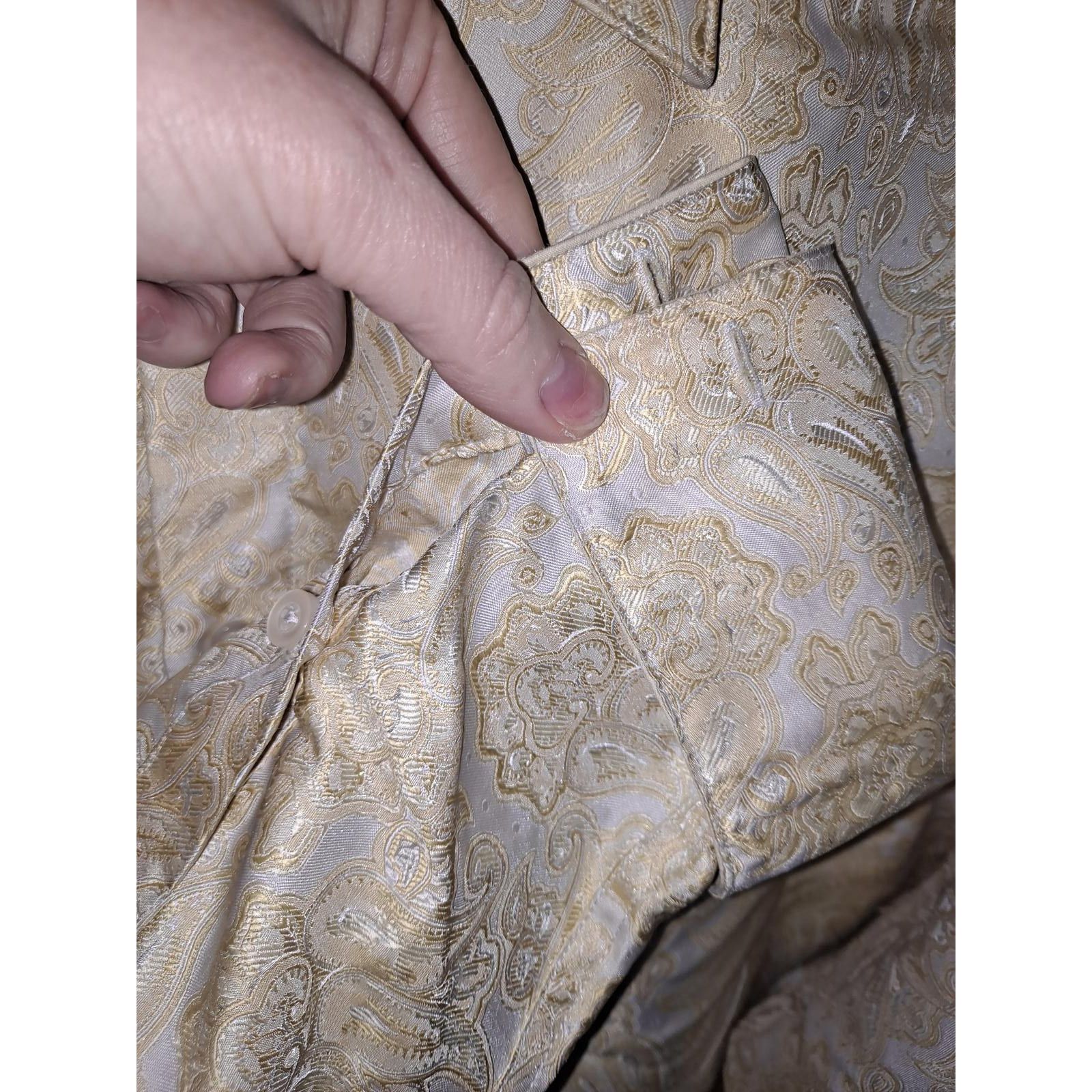 Other Sambuca Yellow and White Designed Button Up Size XL Size US XL / EU 56 / 4 - 2 Thumbnail
