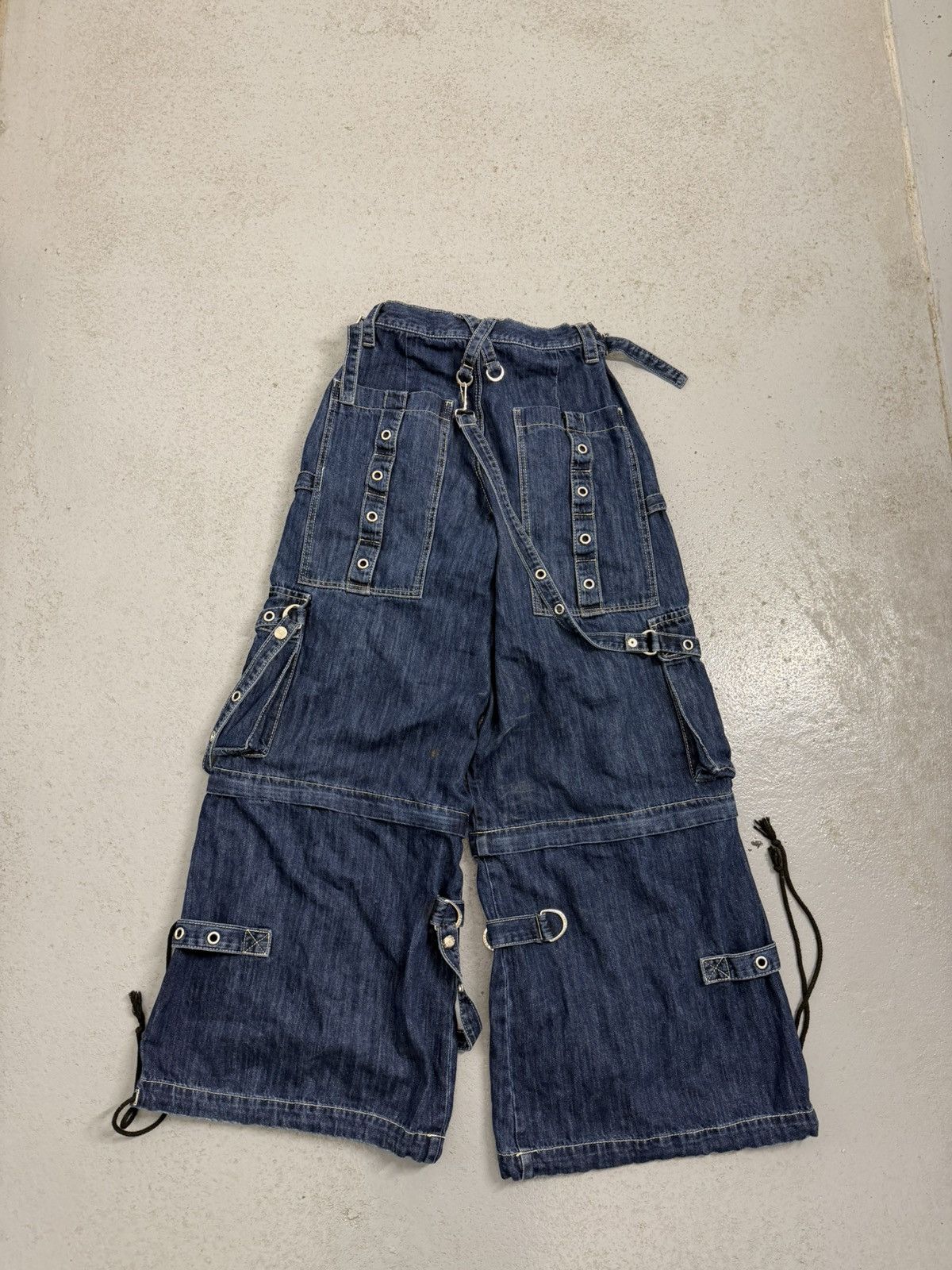 Tripp NYC Tripp Nyc Multi-laces Rivets Wide Transformed Pants Size US 32 / EU 48 - 22 Thumbnail