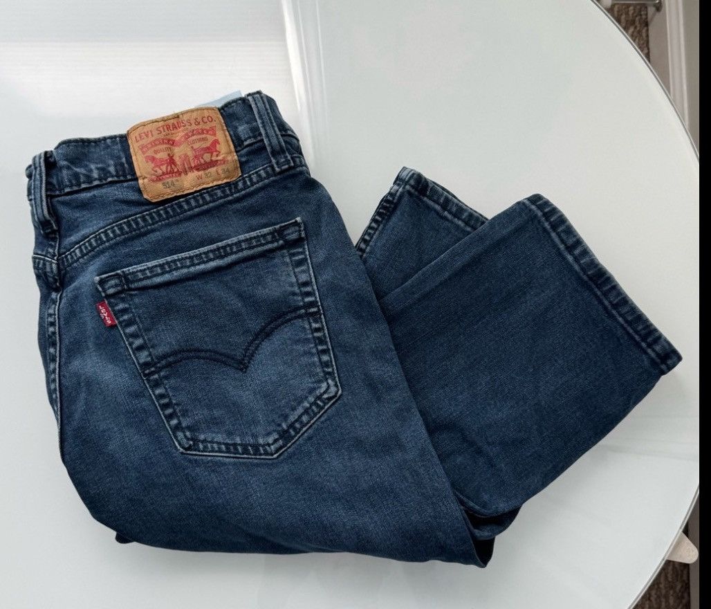 Levi's Levi's 514 Straight Fit Dark Wash Jeans 32x34 Size US 32 / EU 48 - 1 Thumbnail
