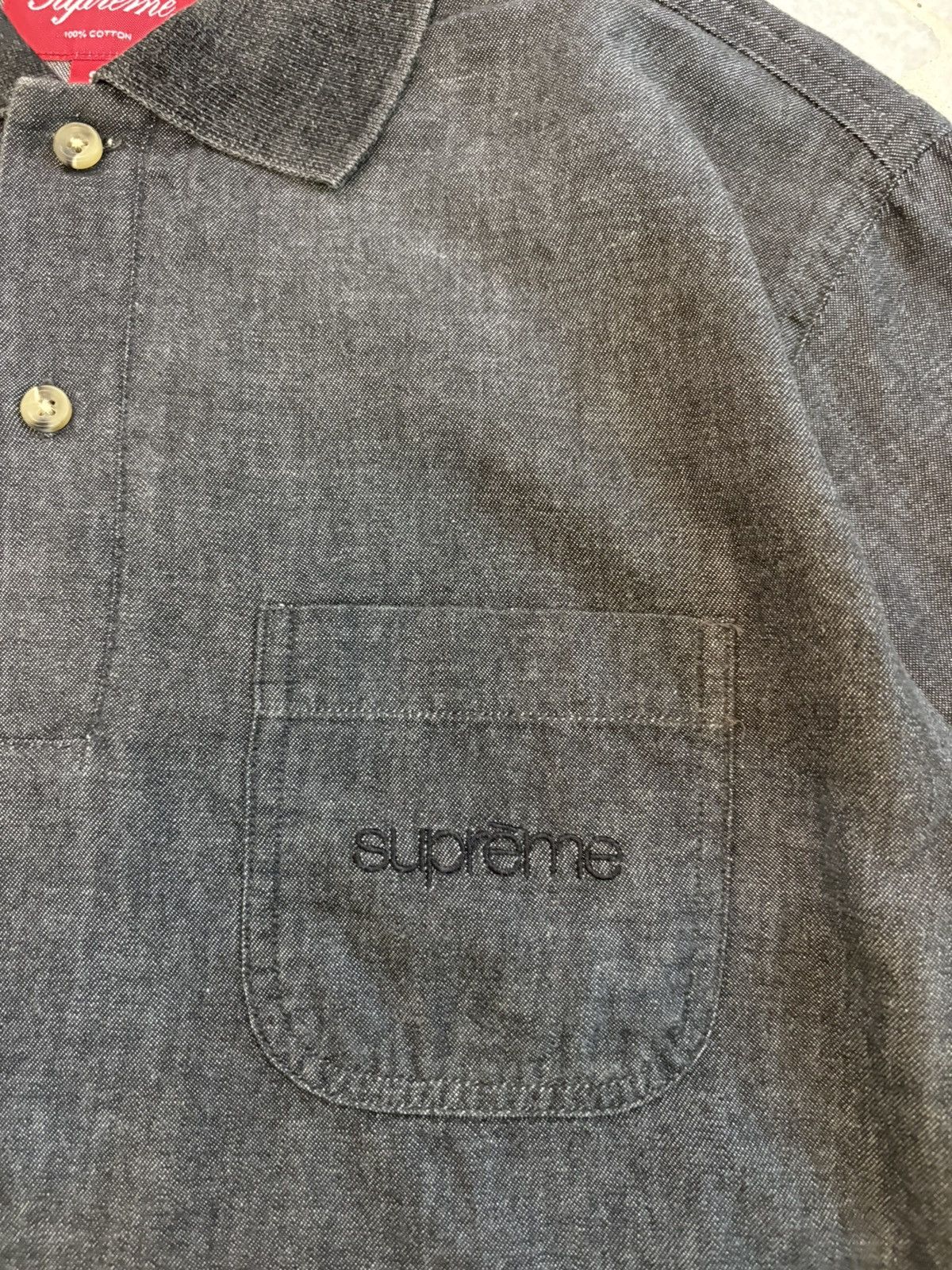 Supreme Supreme embrodered Long Sleeve Polo Shirt Size US M / EU 48-50 / 2 - 9 Thumbnail