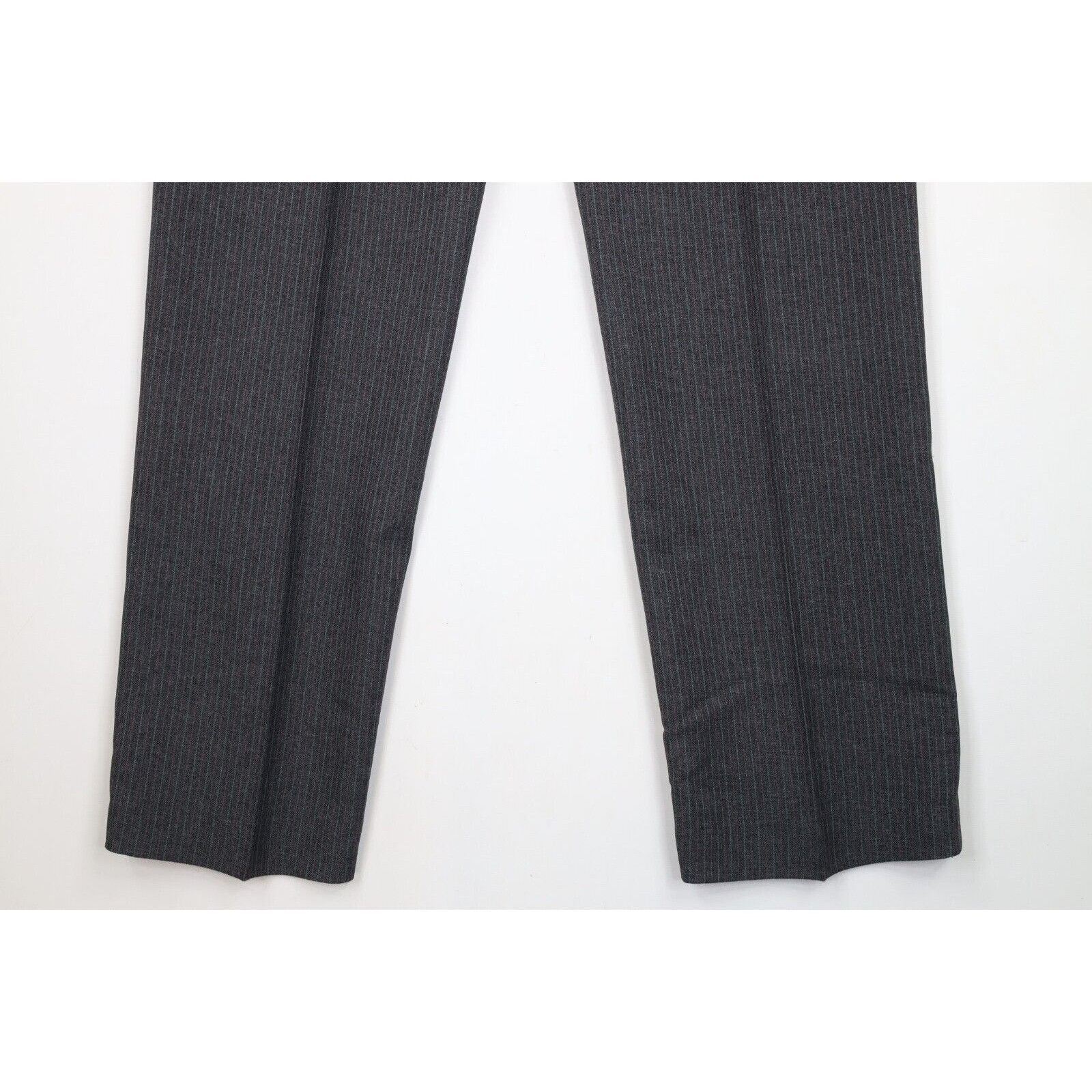 Vintage Vintage 70s Streetwear Wool Striped 2 Piece Wedding Suit Size 42R - 20 Thumbnail