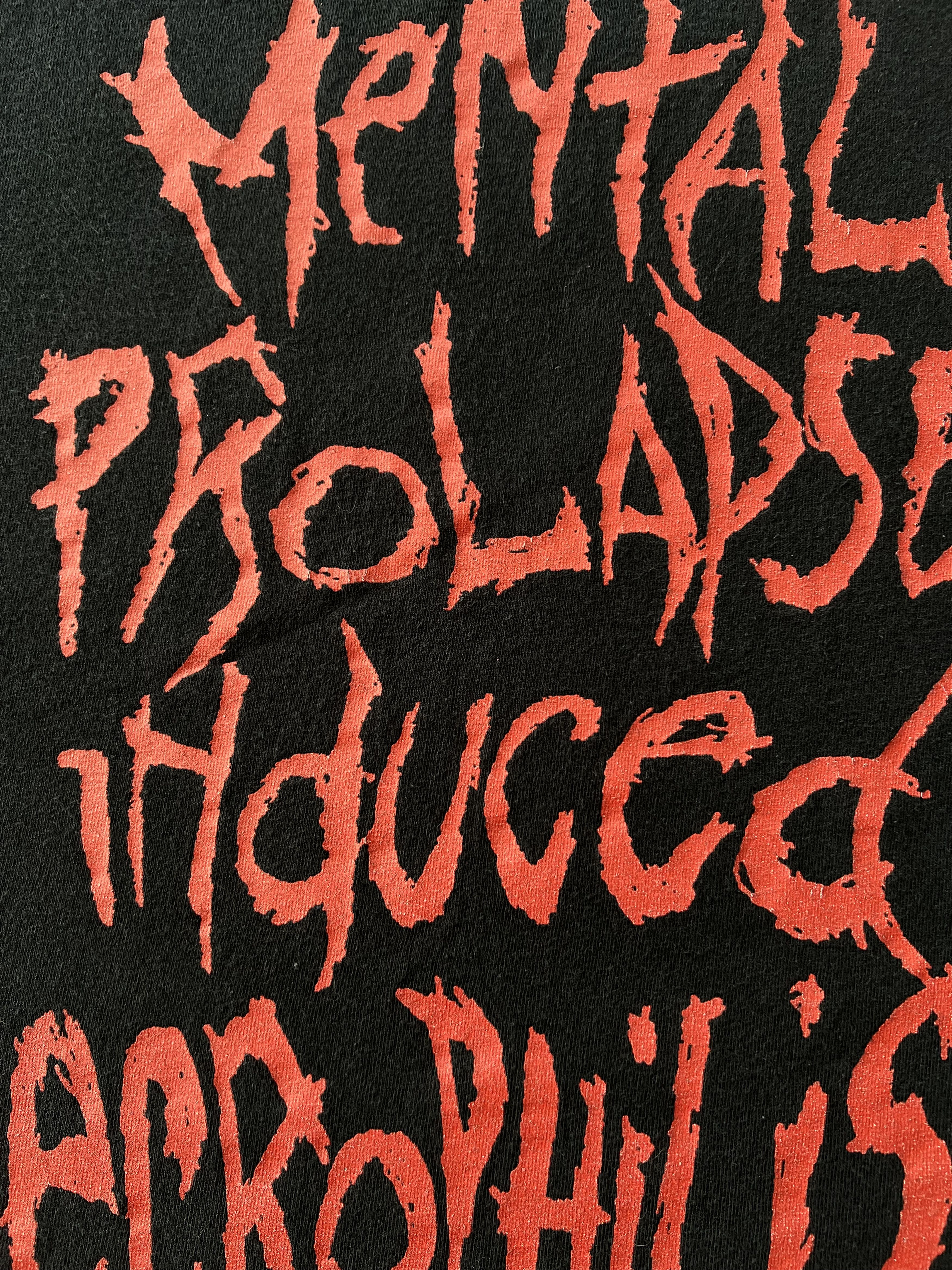 Band Tees Vintage 2000s Putridity Mental Prolapse Induce Necrophilism Size US L / EU 52-54 / 3 - 11 Thumbnail