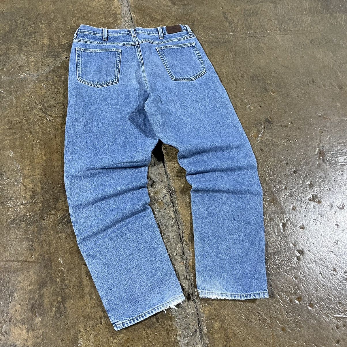 Carhartt × L.L. Bean × Vintage Crazy Vintage LL Bean Flannel Lined Carhartt Style Jeans Size US 36 / EU 52 - 3 Thumbnail