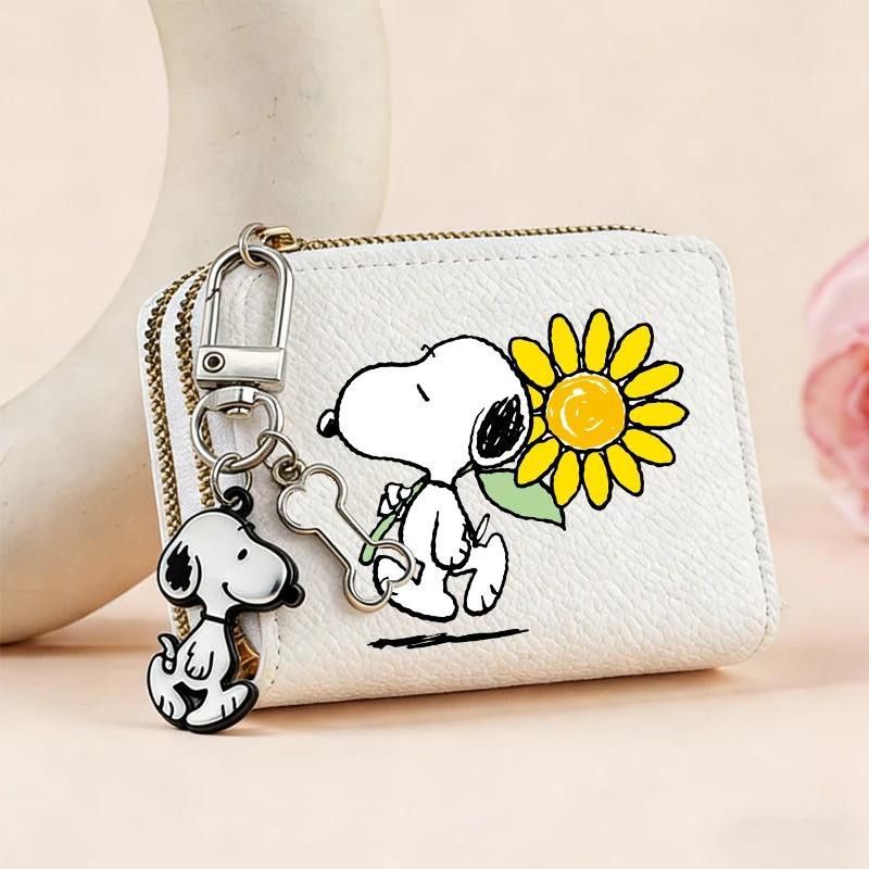 Other Snoopy Double Zipper Coin Purse Wallet with Card Slots Size ONE SIZE - 1 Thumbnail
