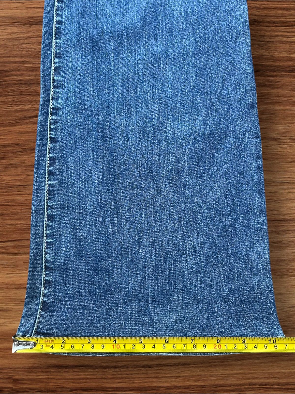 Japanese Brand Vintage Y2K Japanese Brand Blue Washed Mid Rise Flare Jeans Size US 36 / EU 52 - 15 Thumbnail