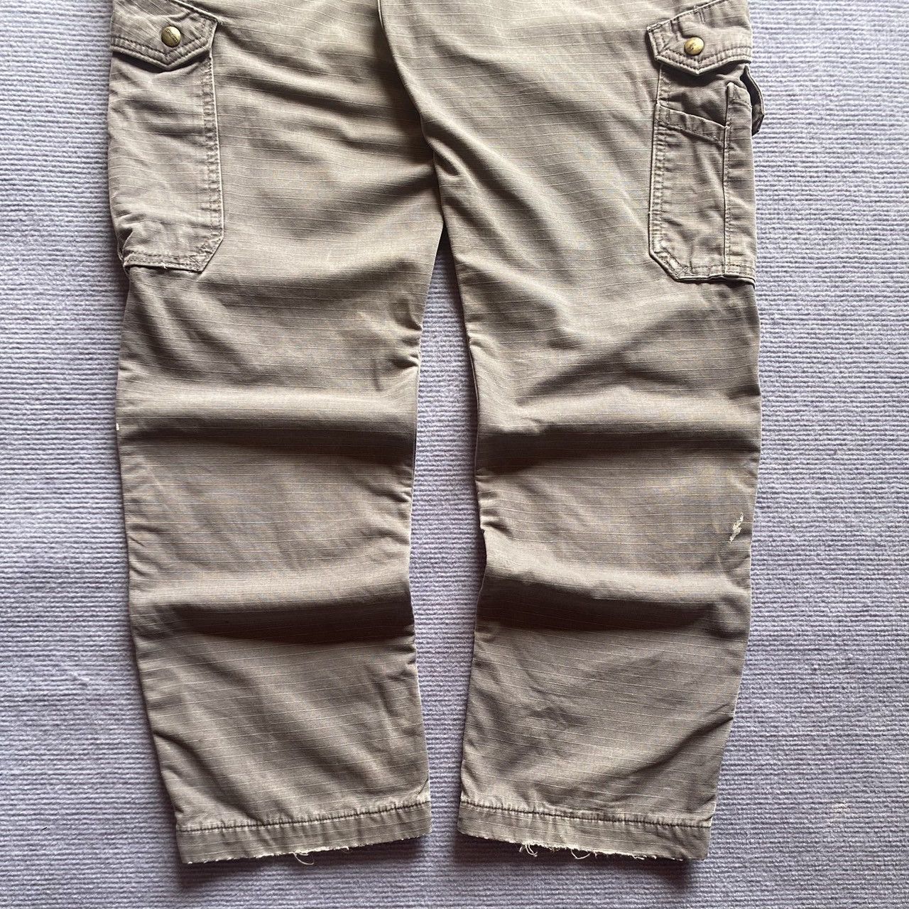 Carhartt × Vintage (34x30) Crazy Faded 90s Carhartt Style Cargo Pants Size US 36 / EU 52 - 6 Thumbnail
