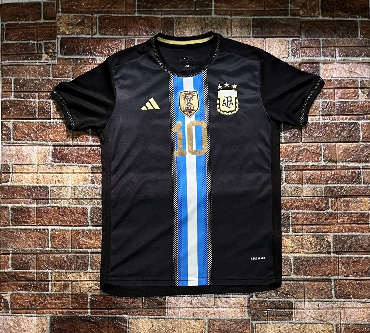 Adidas Argentina messi #10 world champions special edition jersey Size US M / EU 48-50 / 2 - 1 Thumbnail