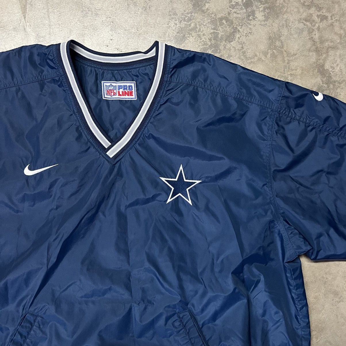 NFL × Nike × Vintage Vintage 90’s NFL Dallas Cowboys Nike Reversible Jacket Size US XL / EU 56 / 4 - 1 Thumbnail