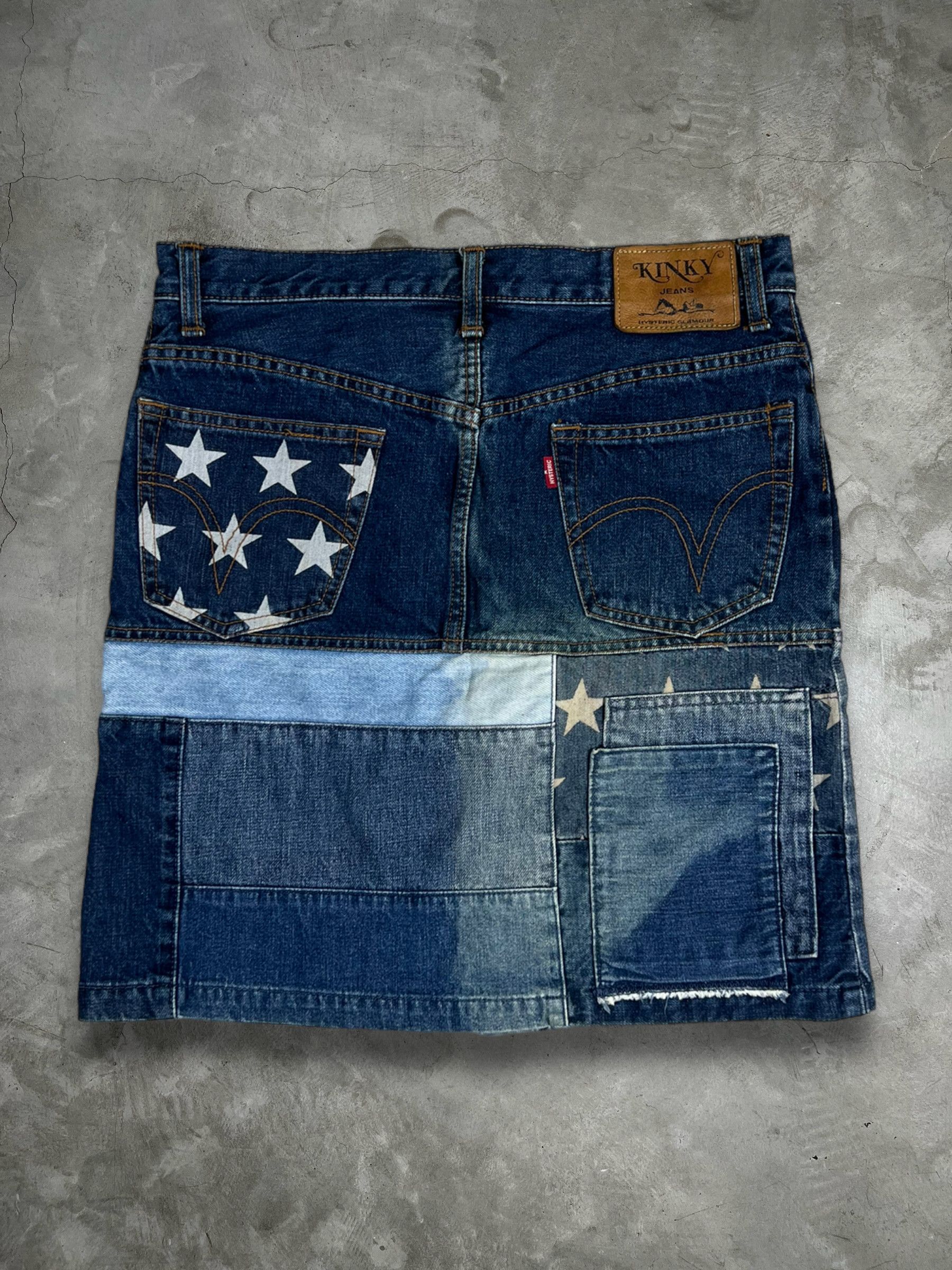 Hysteric Glamour Hysteric Glamour Kinky Jeans Patch Works Mini Skirt GTMPT300 Size 30" / US 8 / IT 44 - 1 Thumbnail
