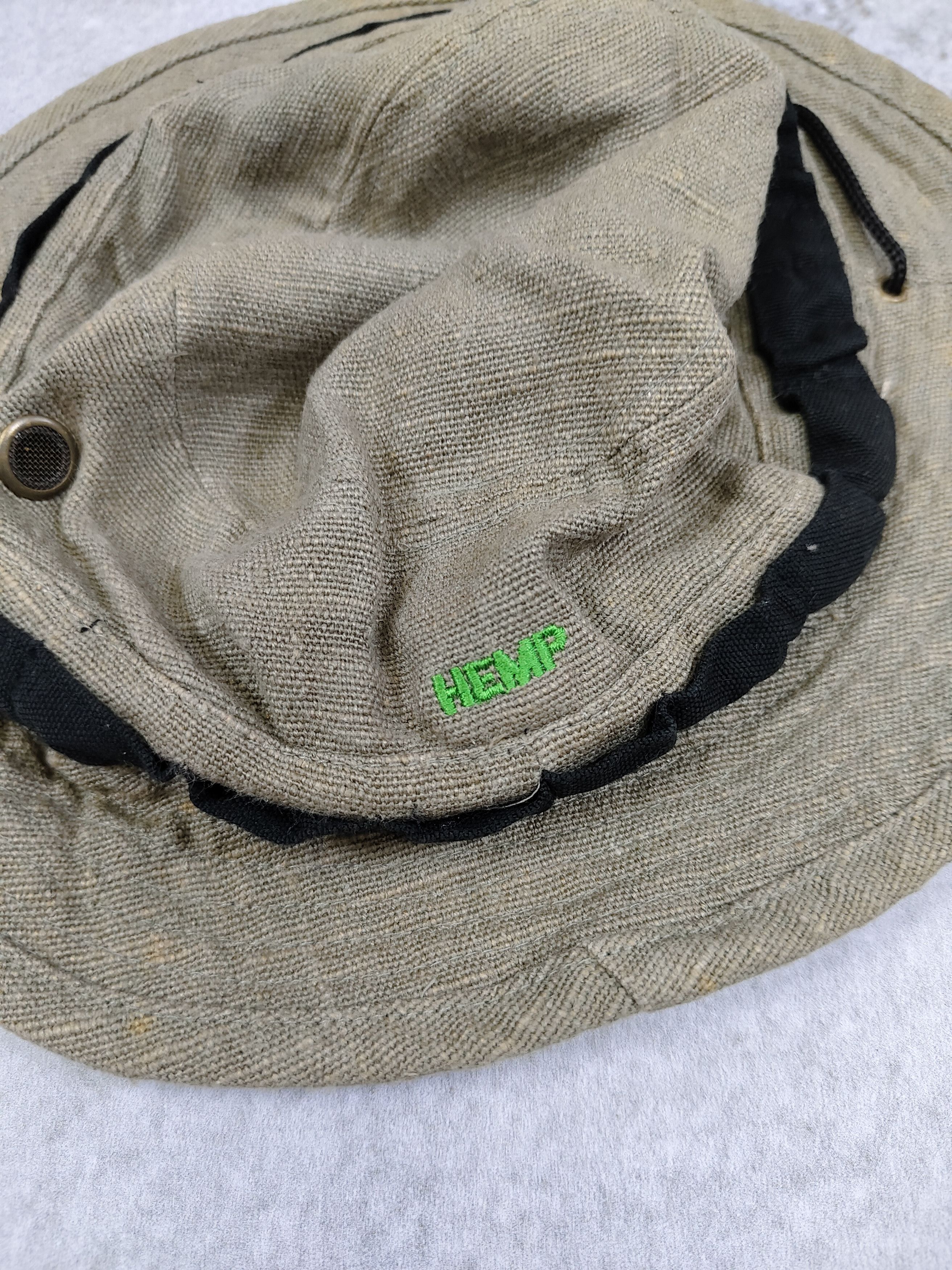 Vintage Vintage Hemp Natural Gorpcore Utility Bucket Hat Size ONE SIZE - 4 Thumbnail