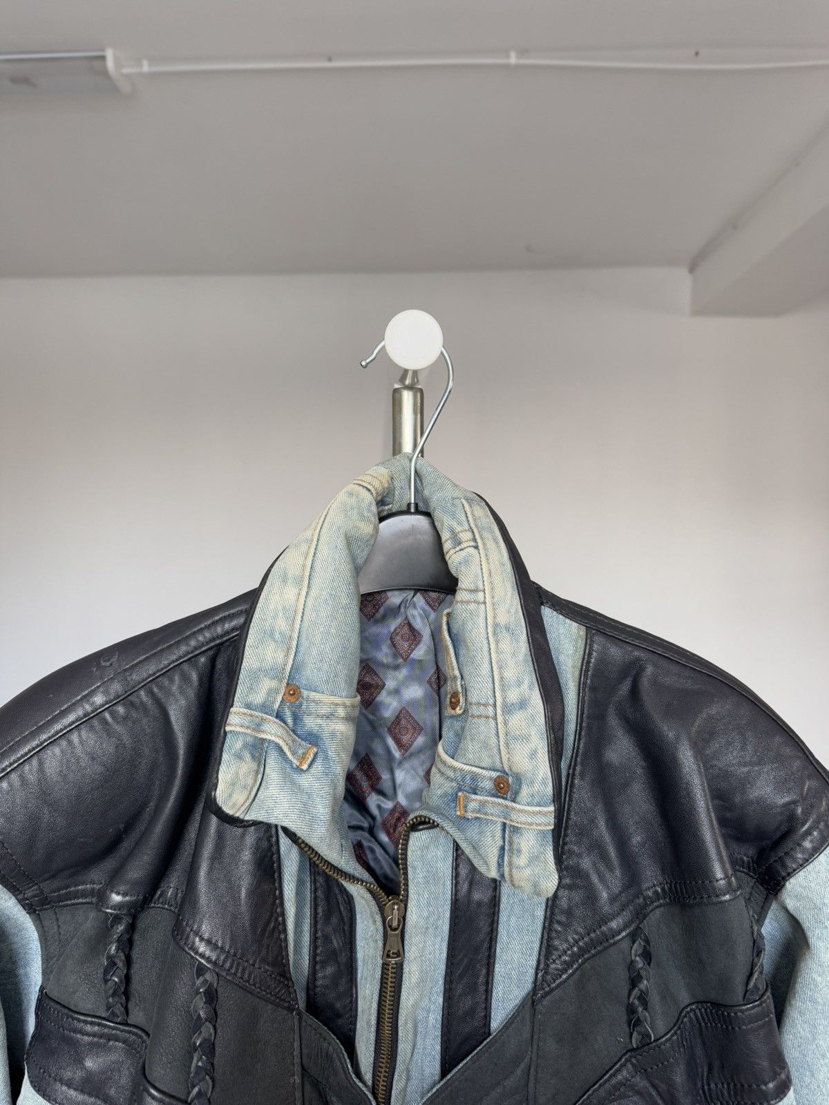 Vintage Giorgio Graziano Biker Leather Jacket Size US L / EU 52-54 / 3 - 3 Thumbnail
