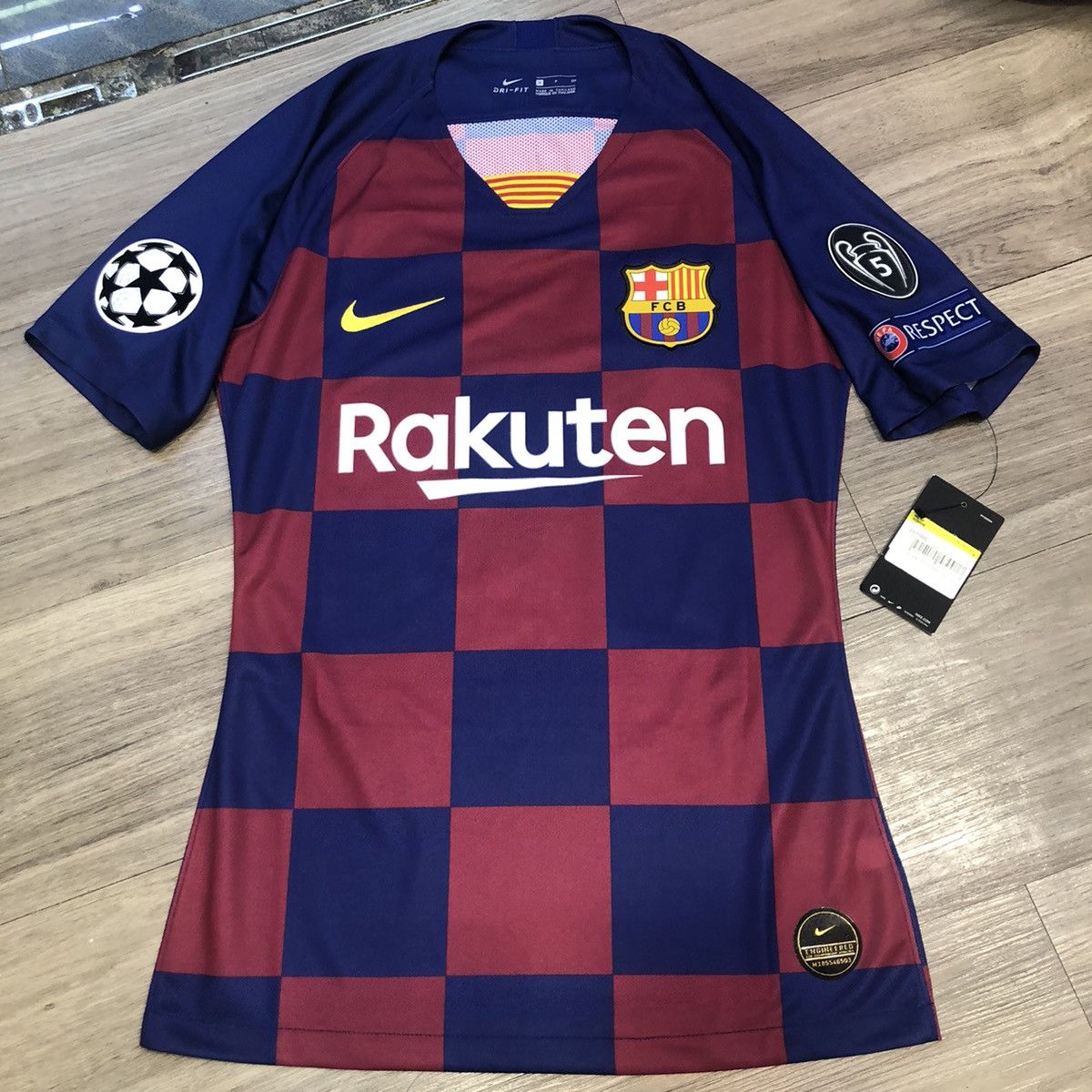 image of F C Barcelona x Nike Barcelona 19/20 Player Issue Home Shirt 10 Messi in Blue/Red (Size Small)