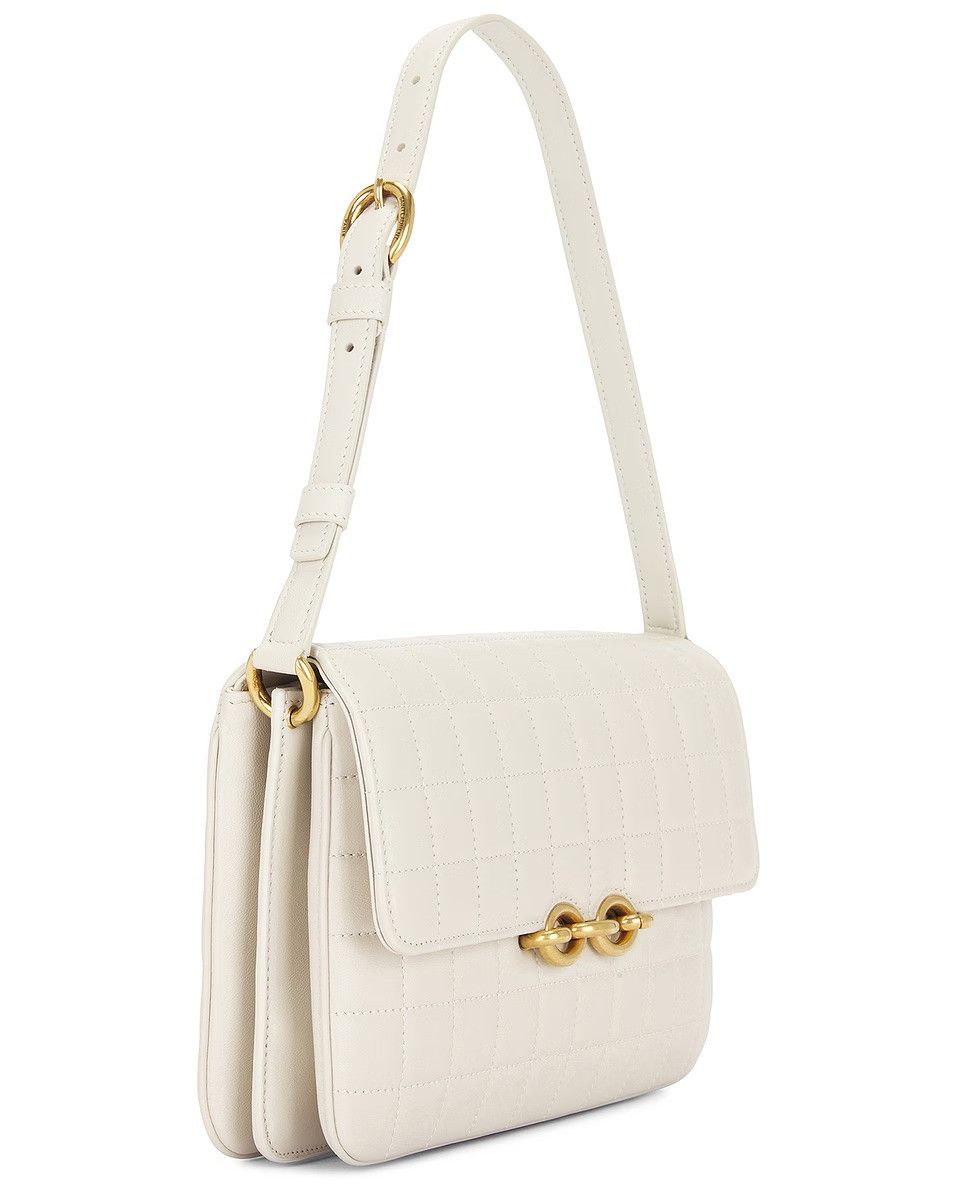 Saint Laurent Paris o1w1db10526 737354 Size: OS / Le Maillon Satchel Bag White Size ONE SIZE - 4 Thumbnail