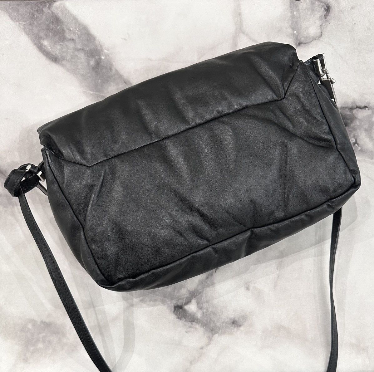 Rick Owens RICK OWENS BLACK LEATHER PILLOW GRIFFIN CROSSBODY/CLUTCH Size ONE SIZE - 6 Thumbnail