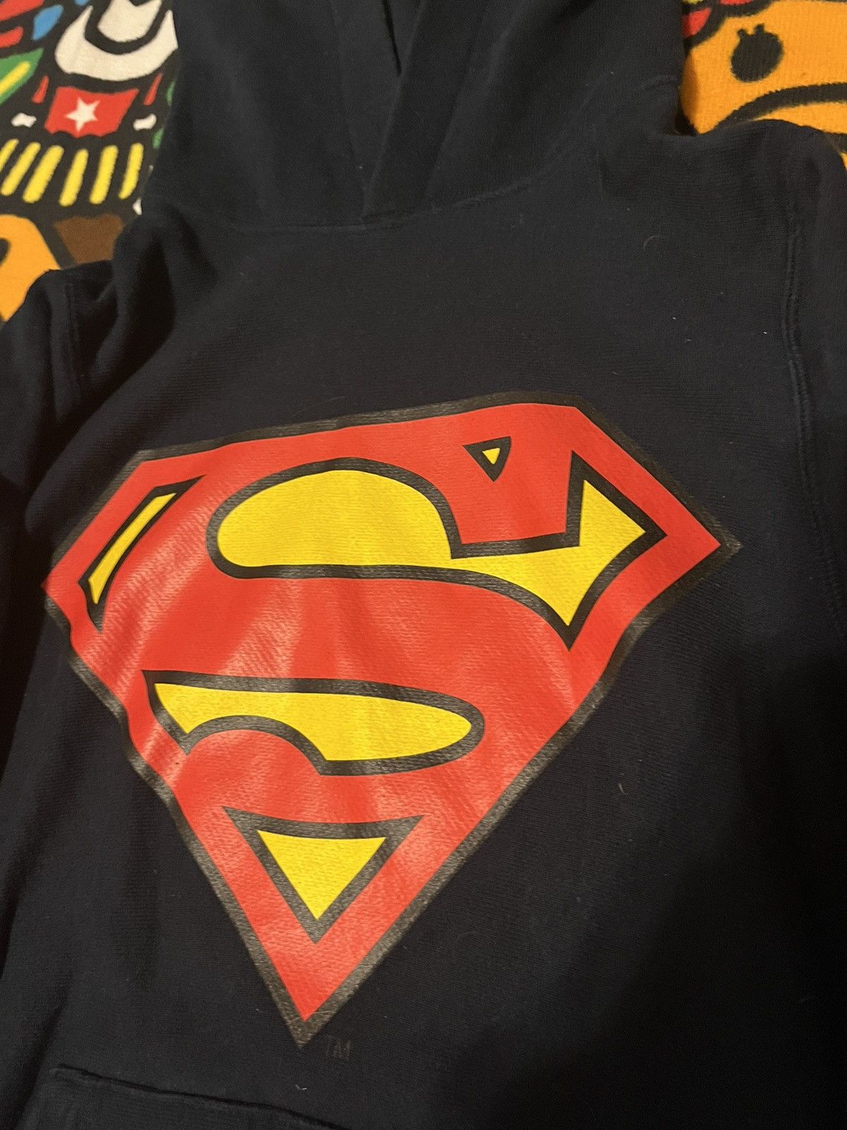 初期 bape superman hoodie /grailed XSsize Bape Bape SuperMan Hoodie | Grailed