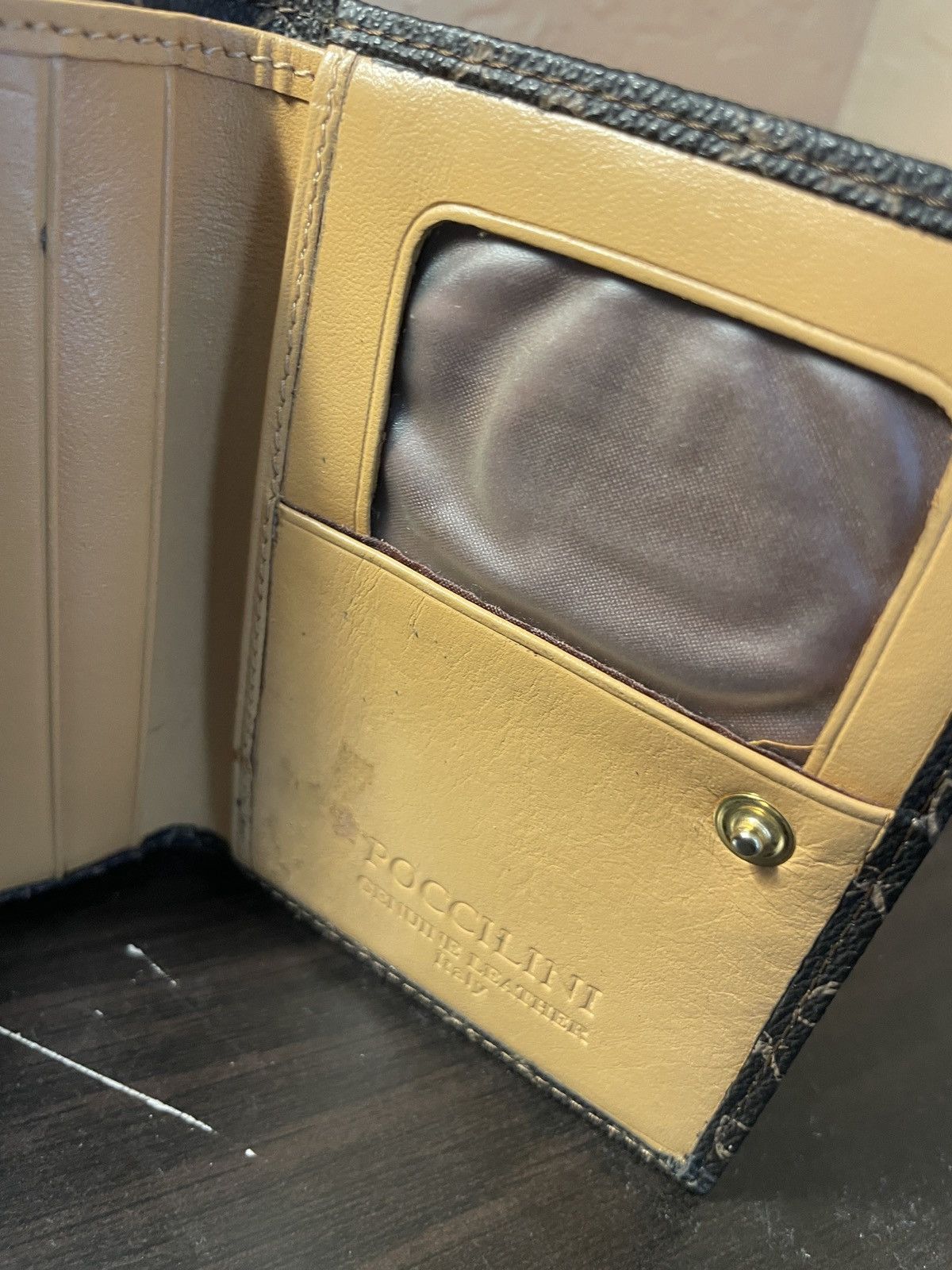 Leather Poccilini Tri Fold leather wallet Size ONE SIZE - 3 Thumbnail