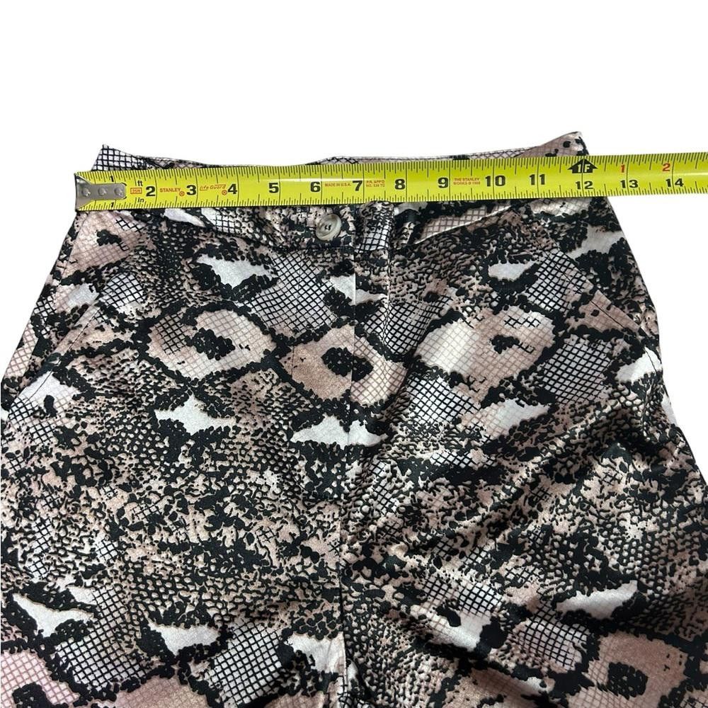 REVOLVE Milk & Honey l Satin Snakeskin Flare Leg Pants Small Size 28" / US 6 / IT 42 - 5 Thumbnail