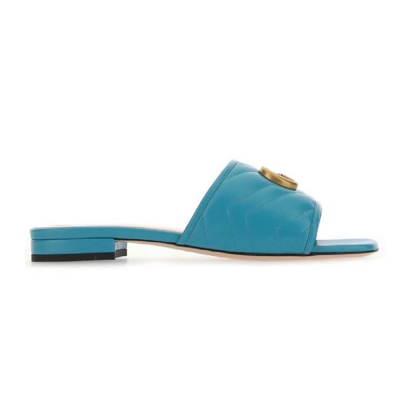 Gucci Marmont Jolie GG logo quilted slides slippers sandals Size US 6 / IT 36 - 2 Thumbnail