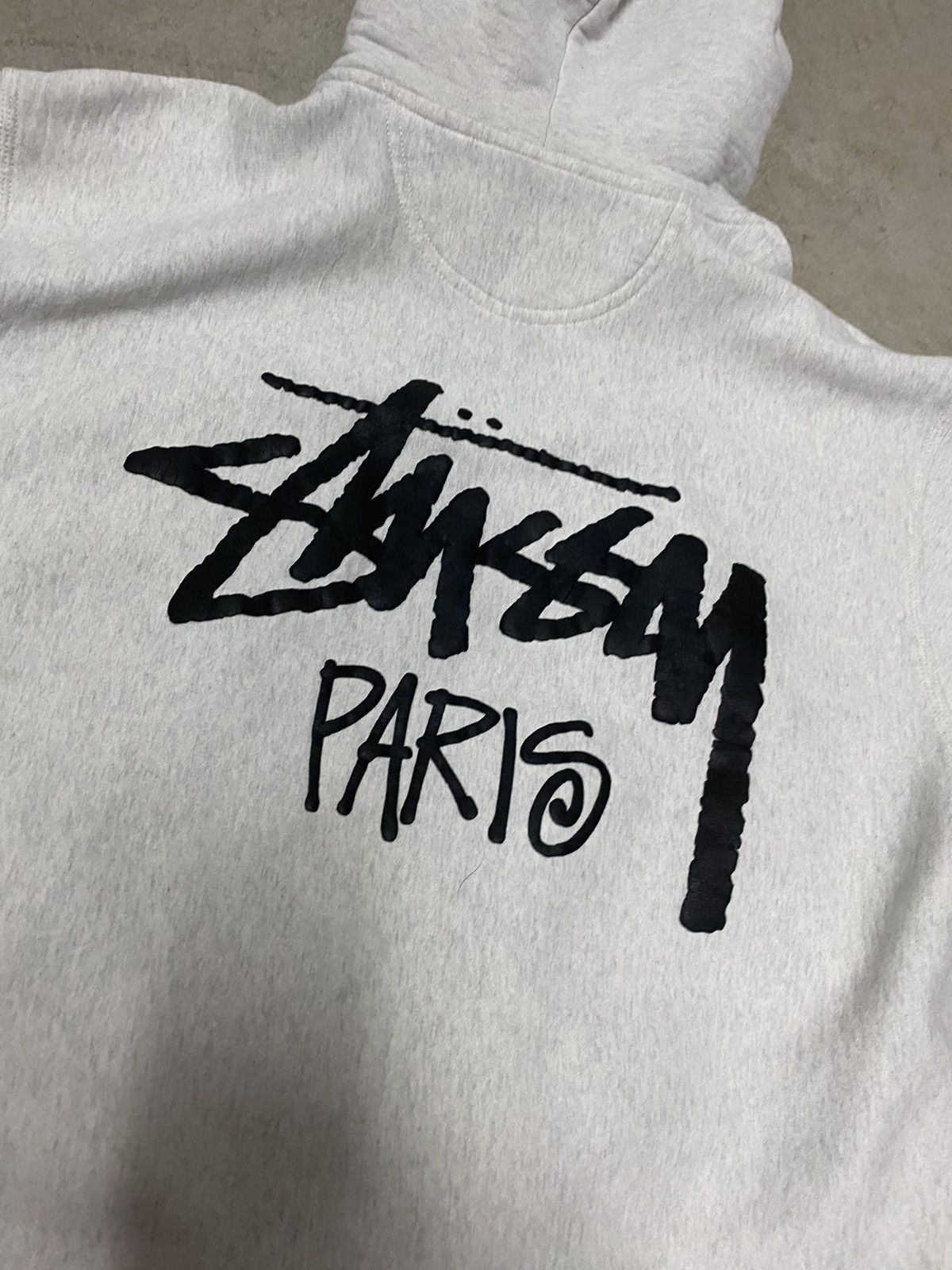 Stussy Stussy Paris Heather Gray Hoodie | Grailed