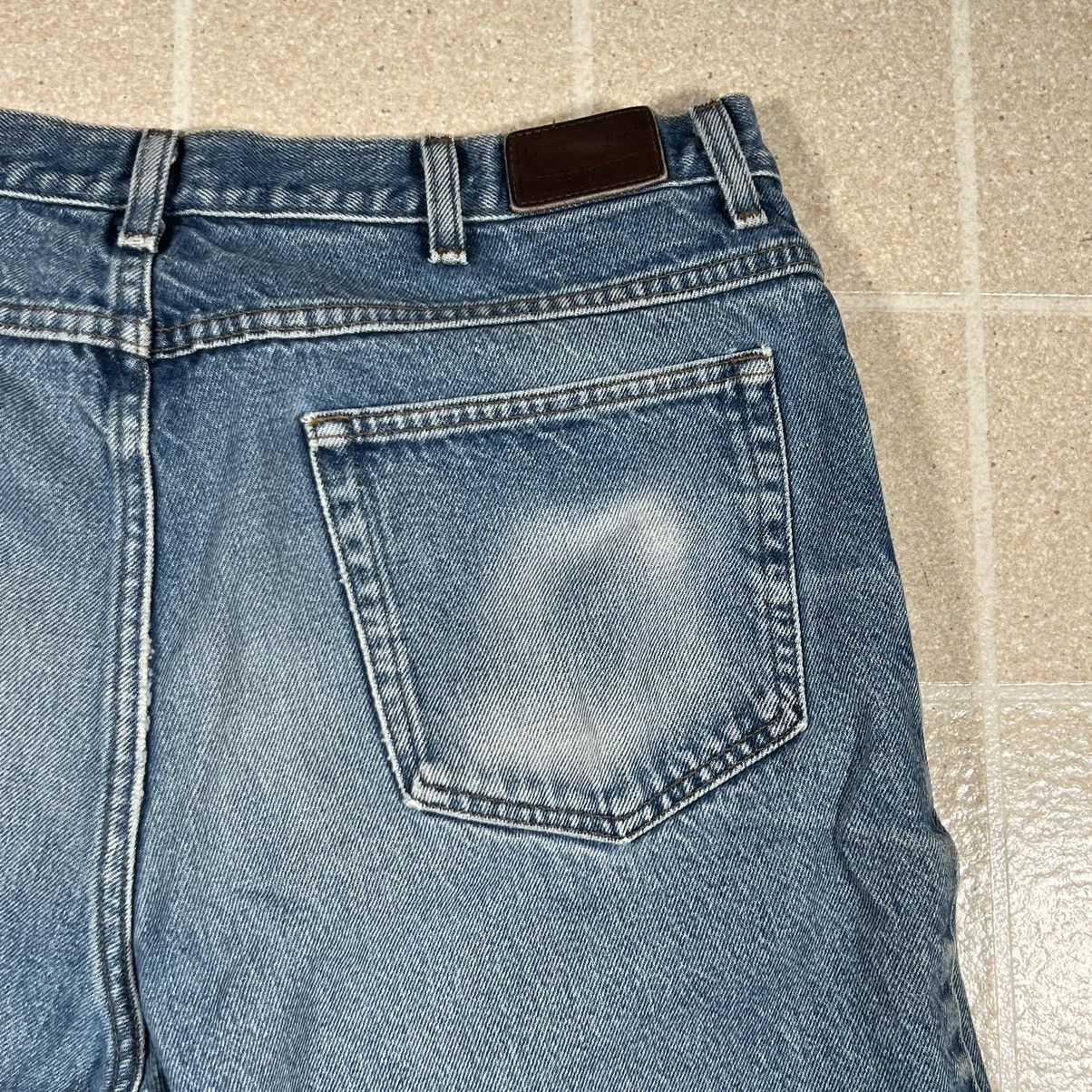 L.L. Bean × Vintage LL Bean Jeans Mens Natural Fit Straight Leg Workwear Denim Size US 38 / EU 54 - 4 Thumbnail