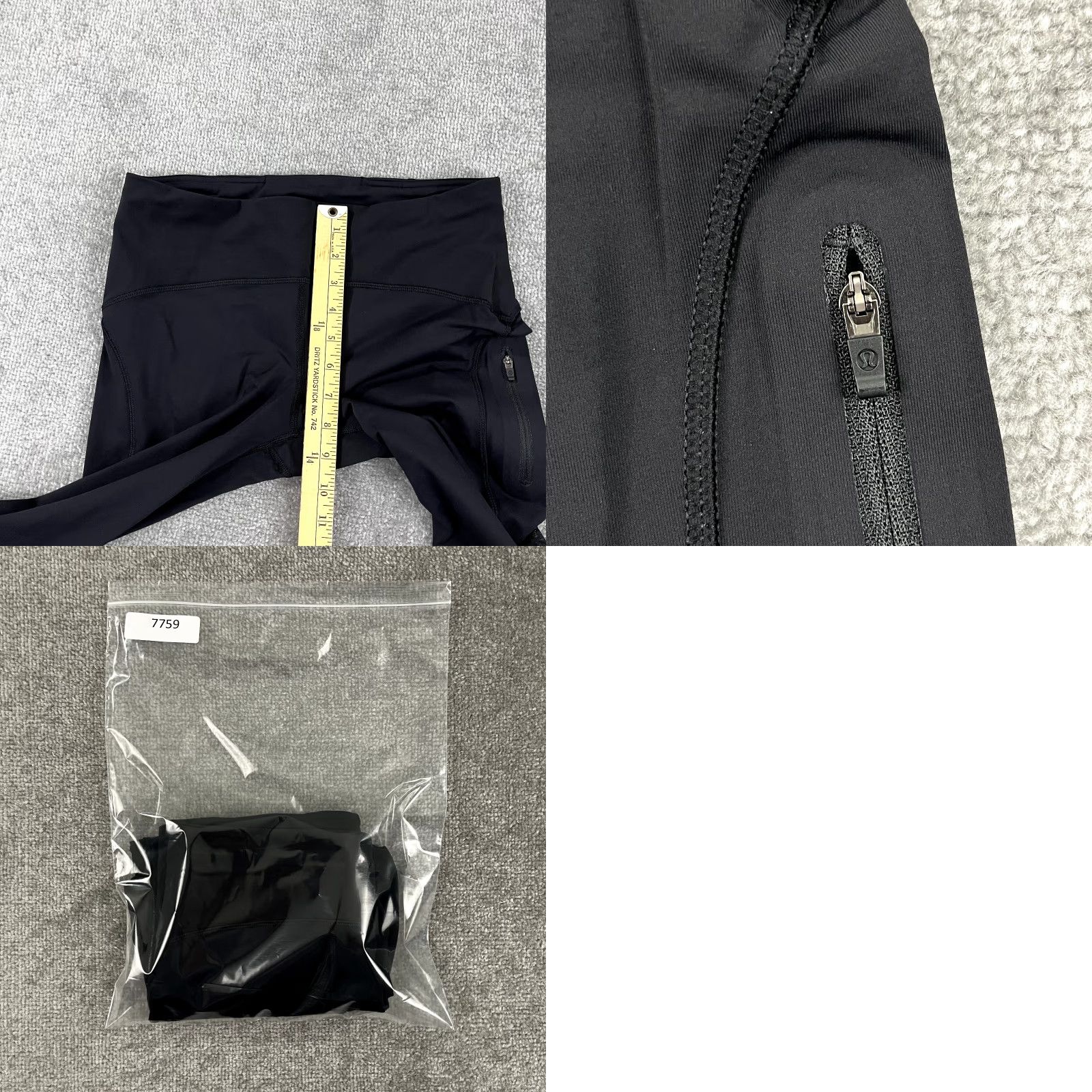 Lululemon LULULEMON Leggings Womens Size 8 Black Sun Runner 17" Capris Cropped Yoga Gym Size 34" / US 12 / IT 48 - 8 Thumbnail