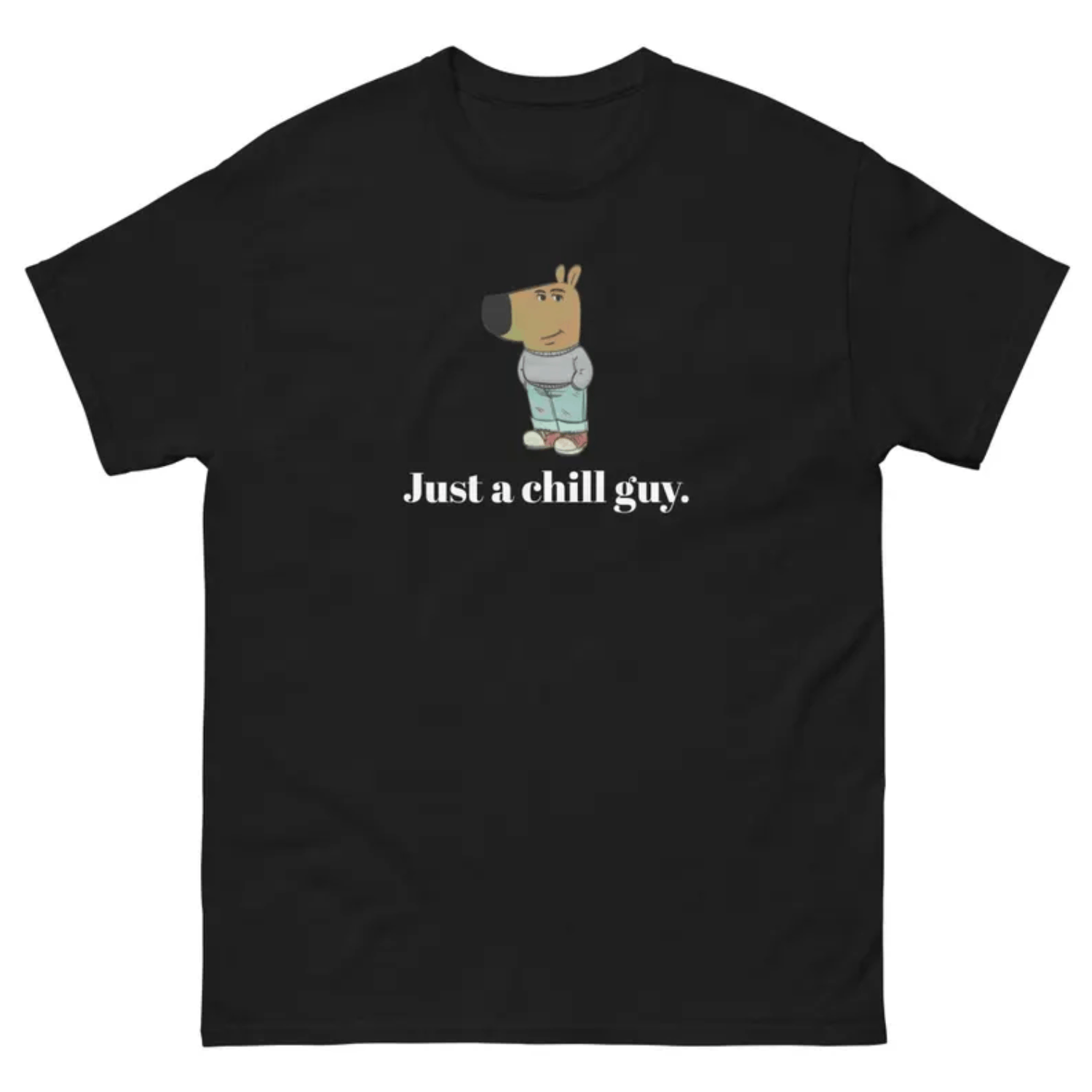 Rap Tees × Vintage Just a chill guy, Funny TShirt, Chill Guy Trend Shirt Size US L / EU 52-54 / 3 - 1 Thumbnail