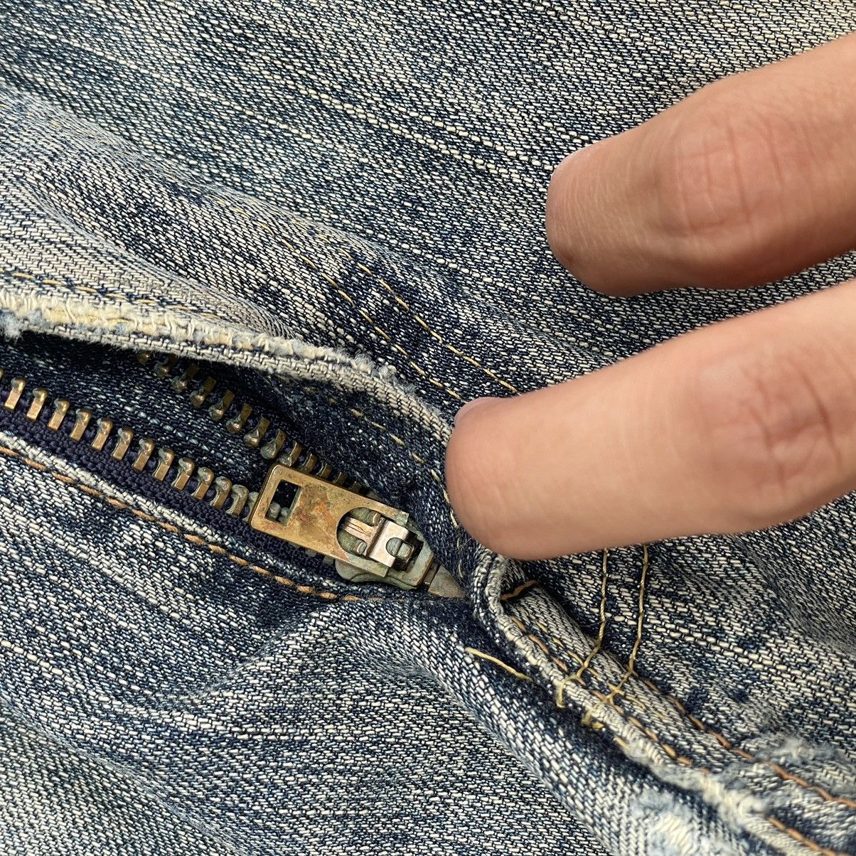 Edwin “EDWIN” 505ZX DISTRESSED REDLINE SELVEDGE DENIM JEAN Size US 31 - 4 Thumbnail