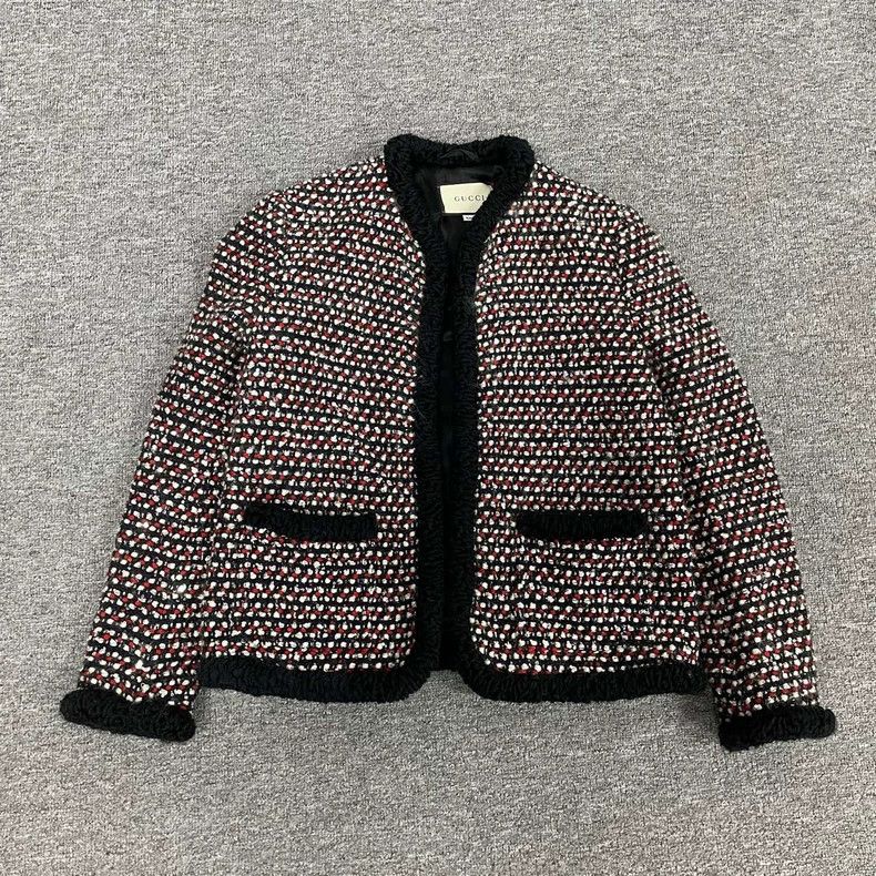 Gucci Gucci Sequin-knitted small fragrance style jacket 2502-Next Size US XXS / EU 40 - 1 Thumbnail